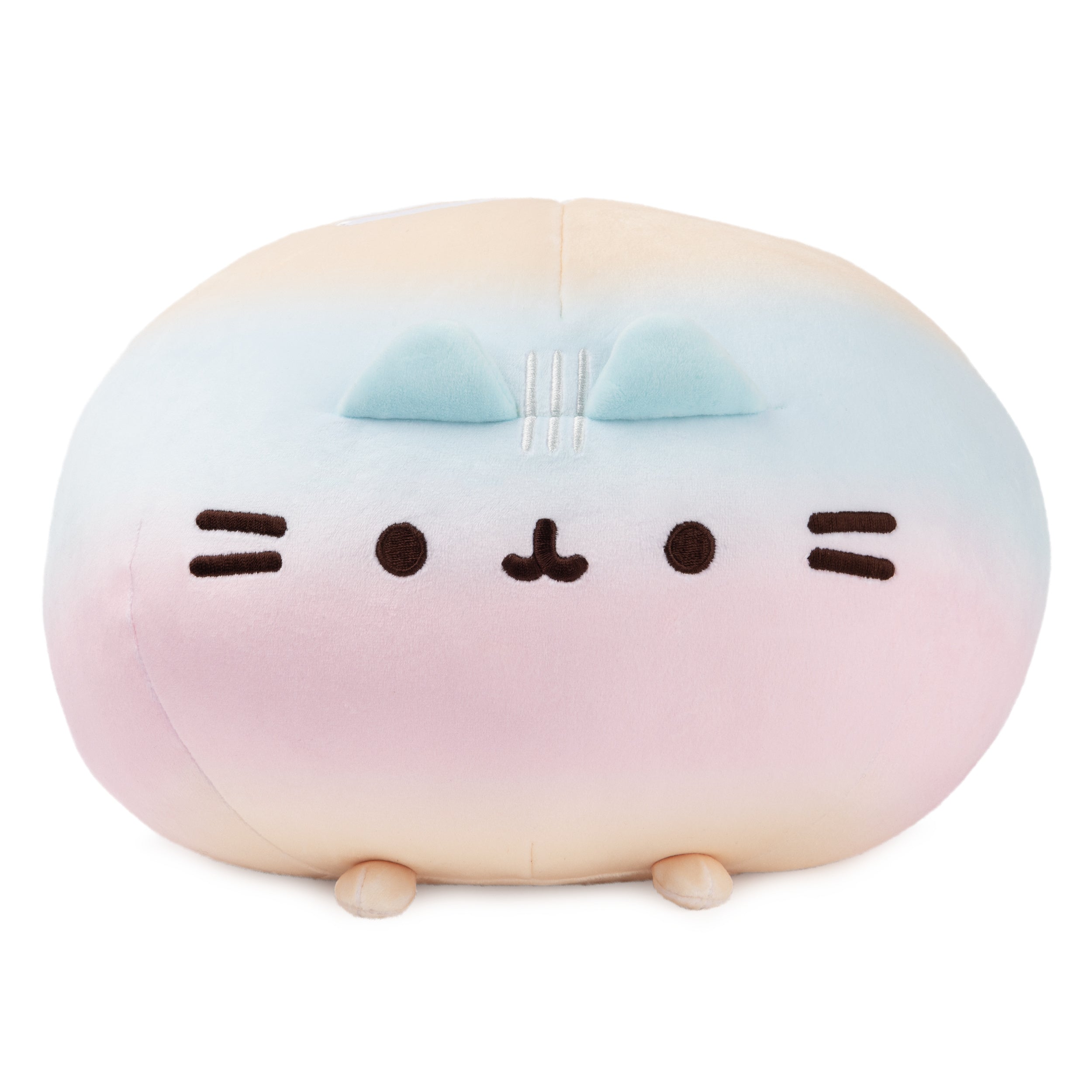 GUND Pusheen Rainbow Round Pusheen Squisheen Plush, Squishy Stuffed Animal for Ages 8 and Up, Rainbow, 11”