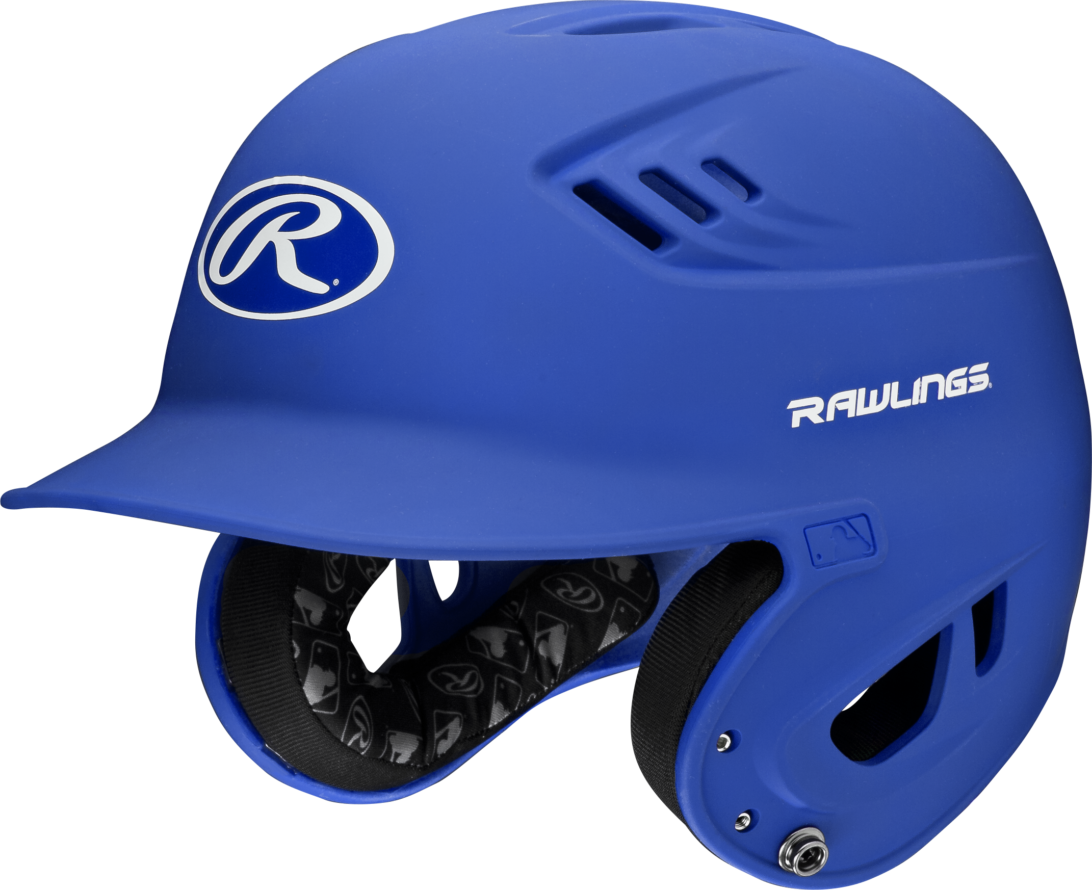 Rawlings R16 Matte Junior 1-Tone Baseball Helmet - Royal