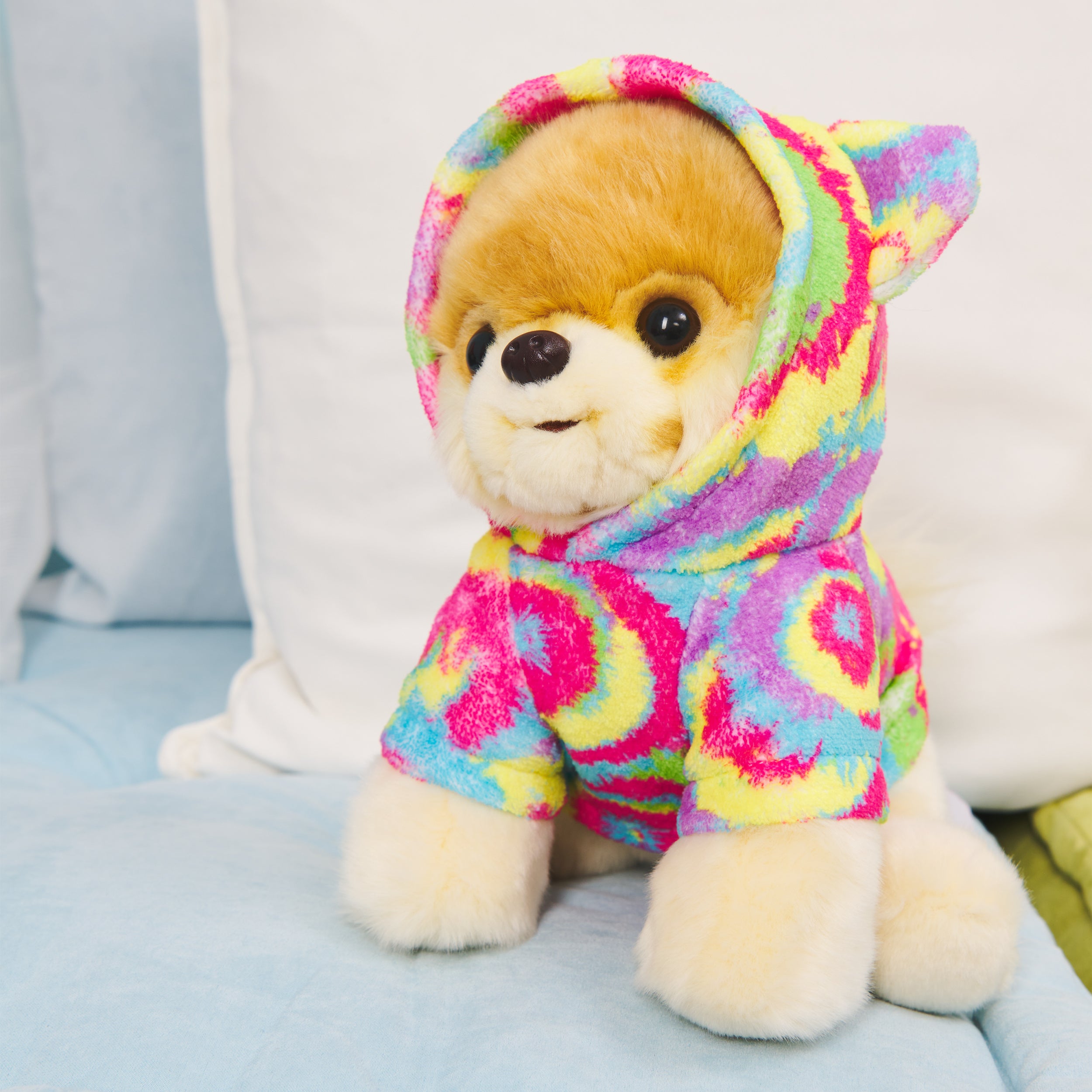 GUND Boo, The World’s Cutest Dog with Rainbow Hoodie Plush Pomeranian Stuffed Animal for Ages 1 and Up, 9”