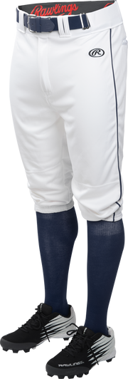 Rawlings Adult Launch Piped Knicker Pant - Small - White/Navy