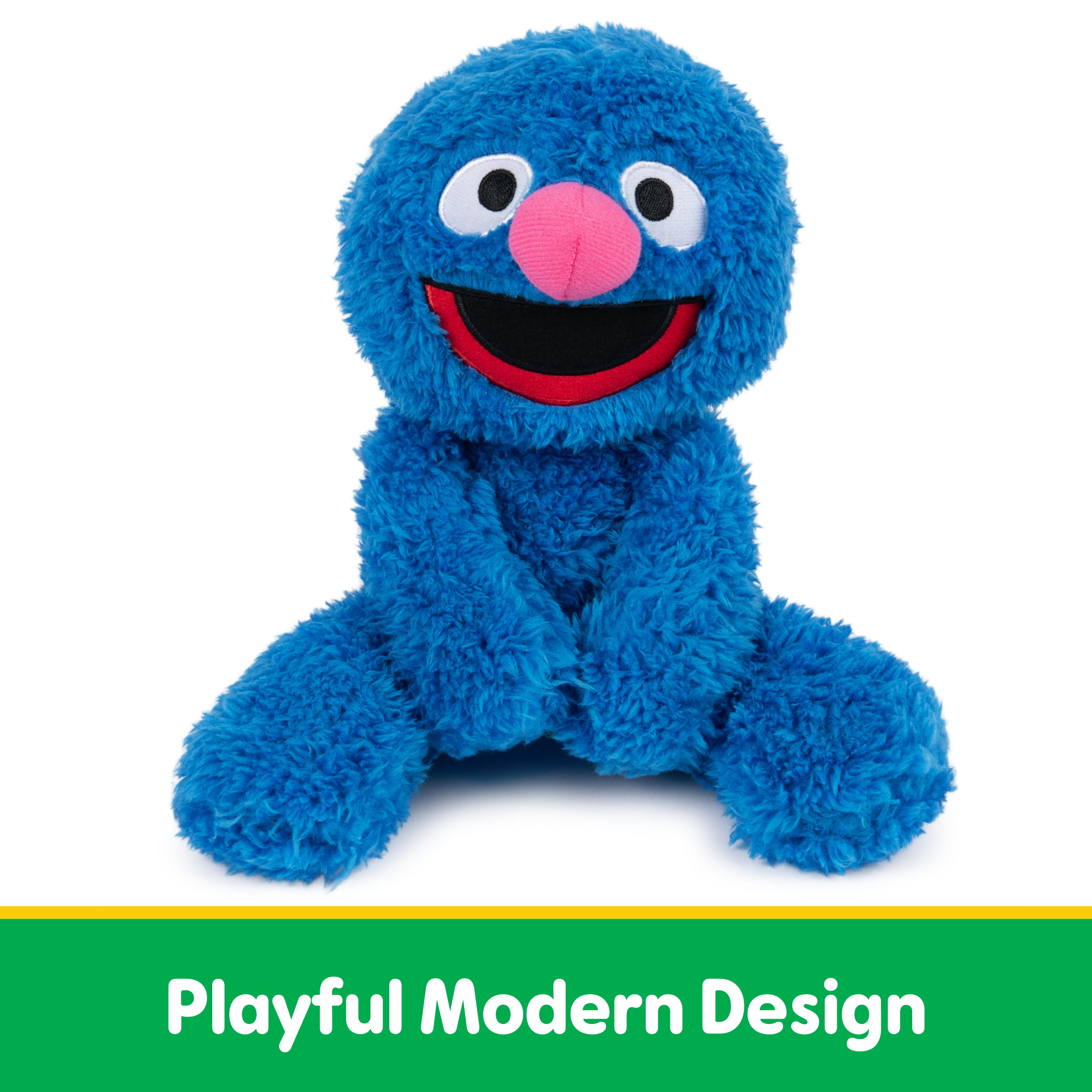 GUND Sesame Street Official Grover Take Along Buddy Plush, Premium Plush Toy for Ages 1 & Up, Blue, 13”
