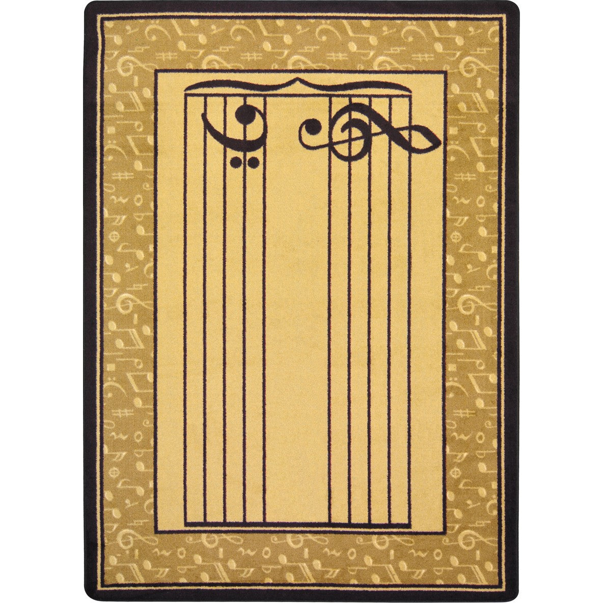 Fully Staffed 7'8" x 10'9" area rug in color Sand