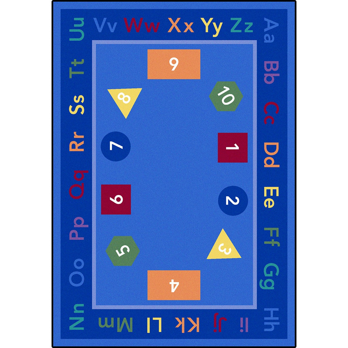 Fun-damentals 7'8" x 10'9" area rug in color Multi