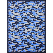 Funky Camo 7'8" x 10'9" area rug in color Blue