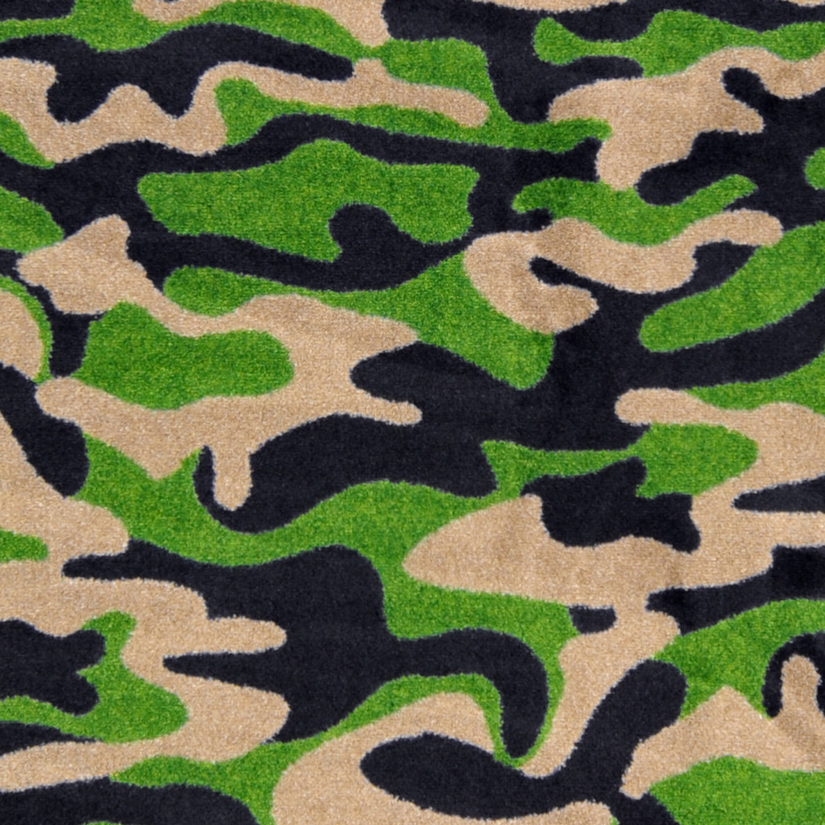 Funky Camo 7'8" x 10'9" area rug in color Dark Army
