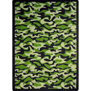 Funky Camo 5'4" x 7'8" area rug in color Green