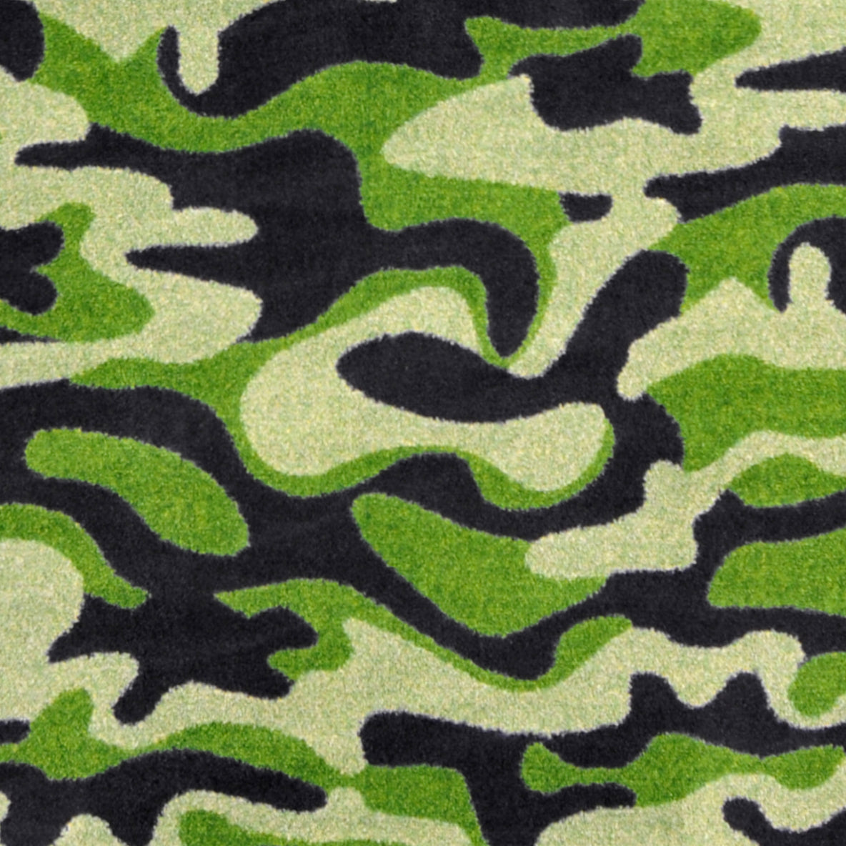 Funky Camo 10'9" x 13'2" area rug in color Green