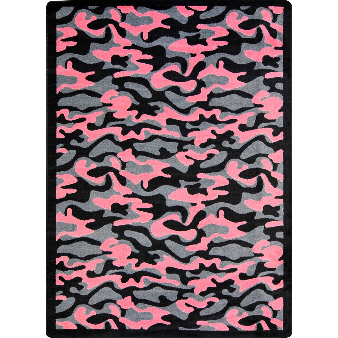 Funky Camo 7'8" x 10'9" area rug in color Pink