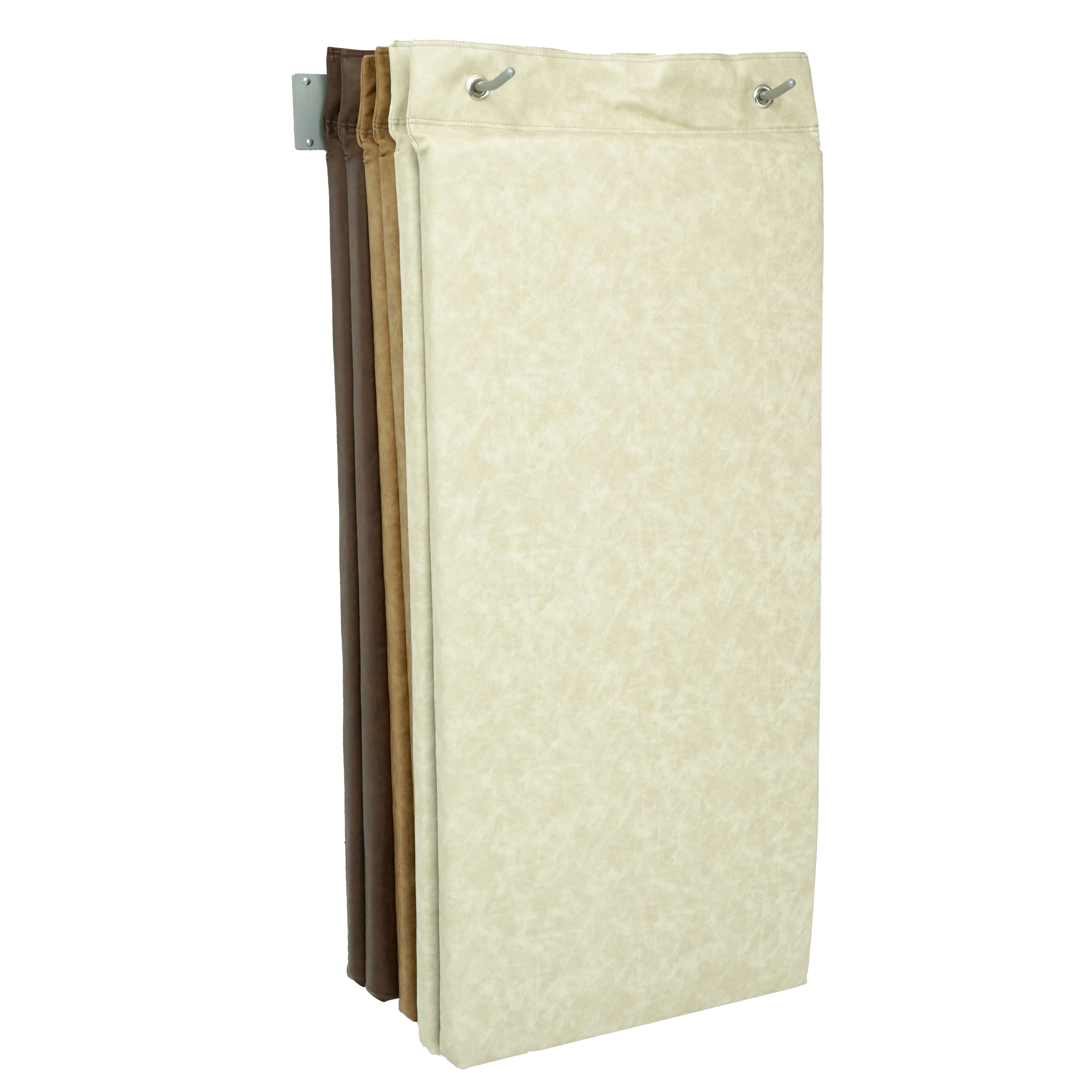 Rustic Hanging Rest Mats with Wall Mount, 6-Piece - Distressed Assorted
