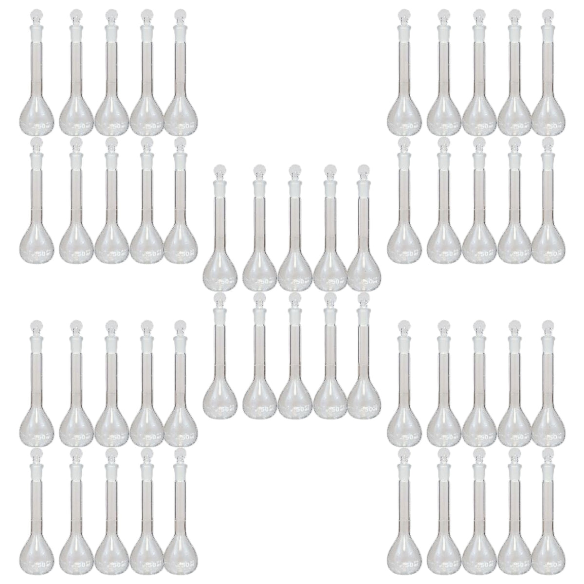 Flask, Volumetric with Ground Glass Stopper, 50ml, Case of 50