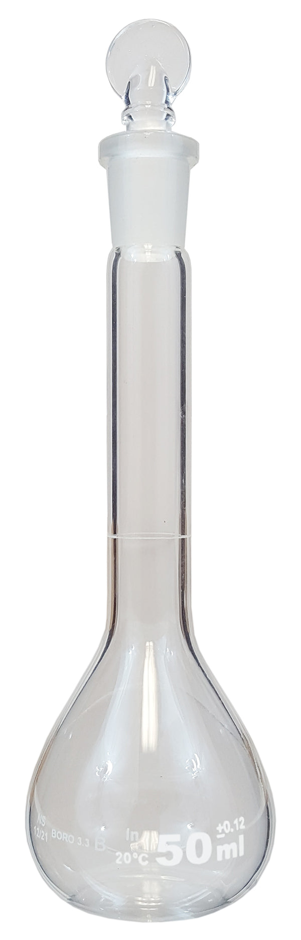 Flask, Volumetric with Ground Glass Stopper, 50ml, Case of 50