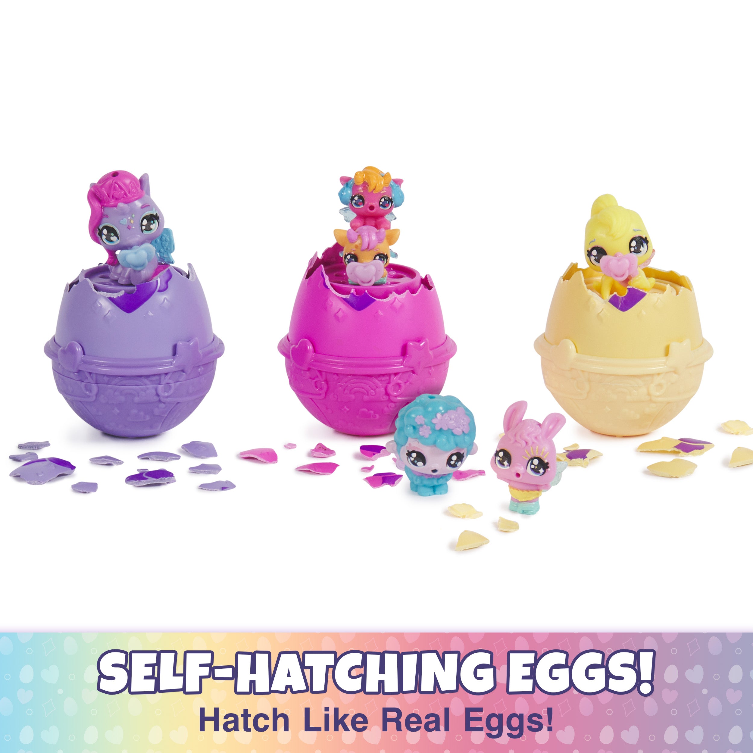 Hatchimals Alive, Spring Basket with 6 Mini Figures, 3 Self-Hatching Eggs, Fun Gift and Easter Toy, Kids Toys for Girls and Boys Ages 3 and up