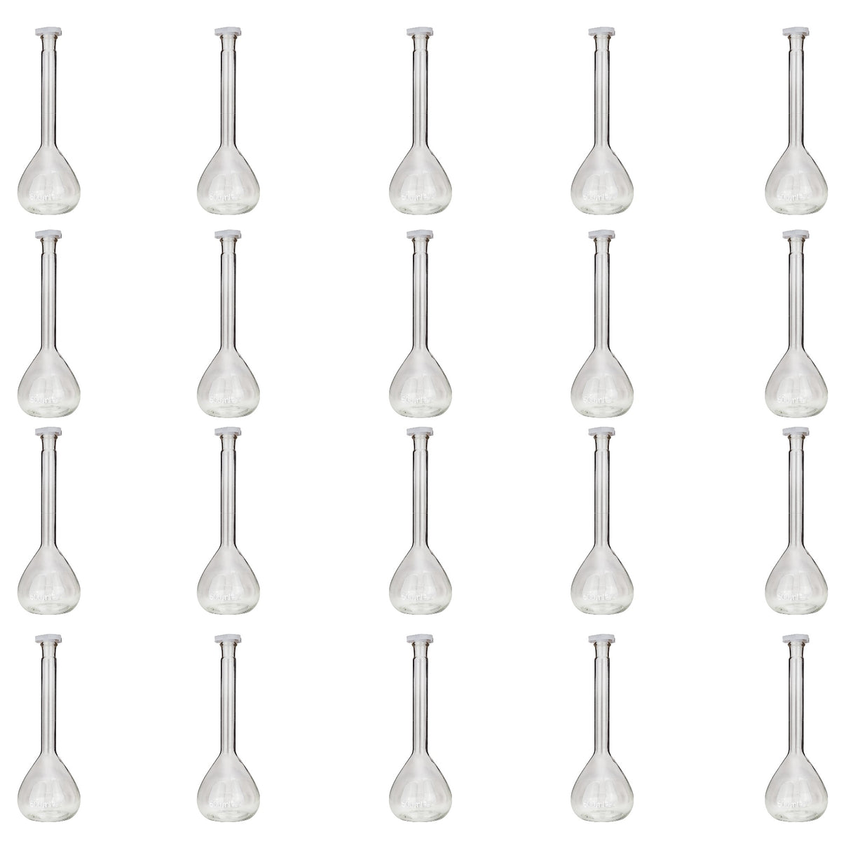 Flask, Volumetric with Plastic Stopper, 500ml, Case of 20
