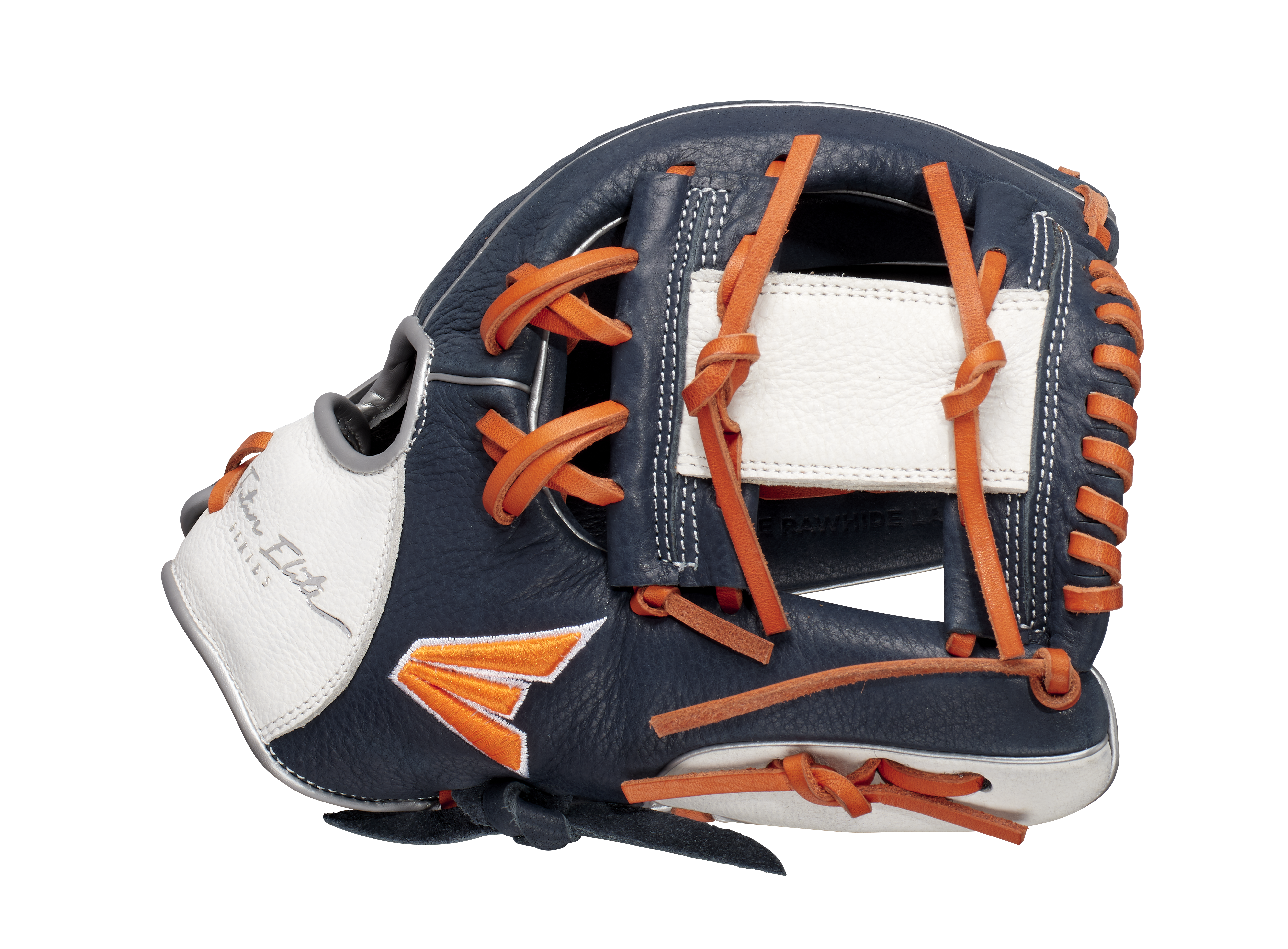Easton Future Elite Series Youth 11-Inch Baseball Glove - Right Hand Thrower - Navy/Orange