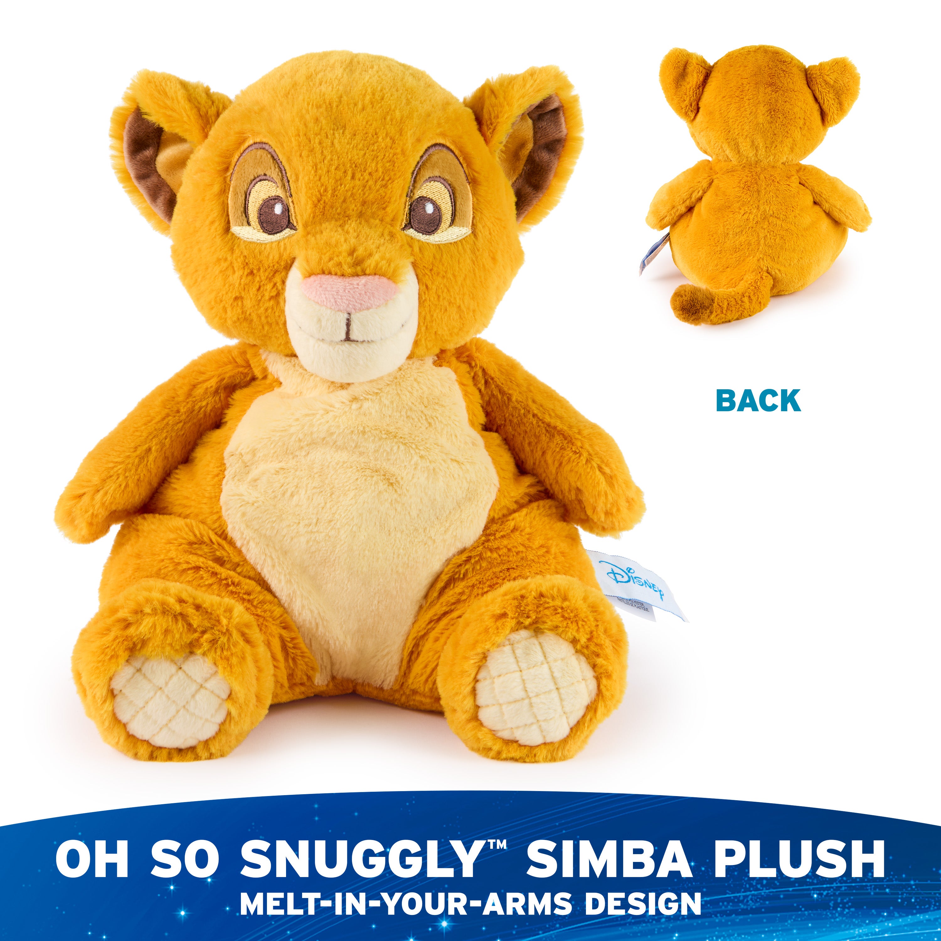 GUND Disney Official Simba Oh So Snuggly Plush, The Lion King, Lion Stuffed Animal for Babies and Infants, Yellow, 12.5”