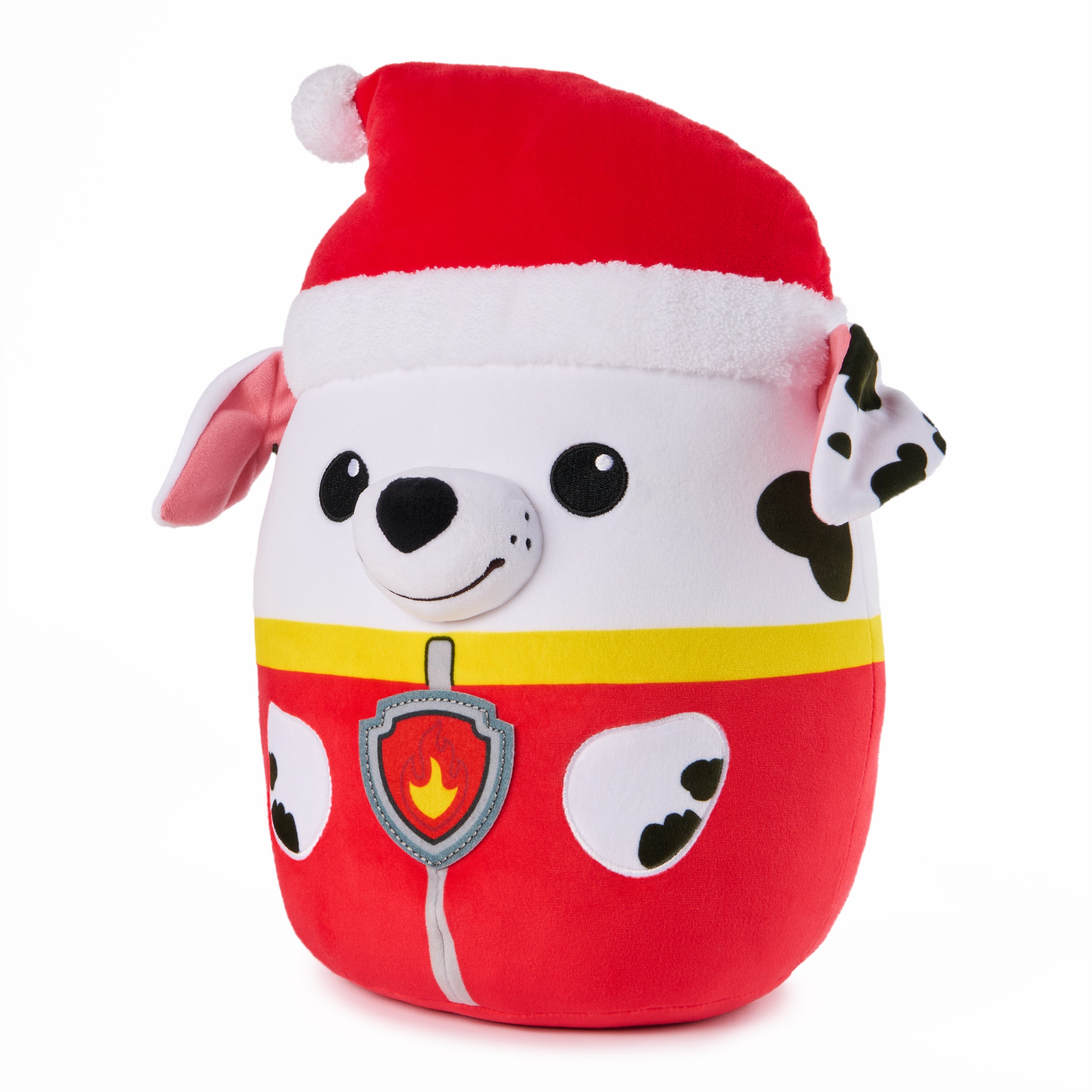 PAW Patrol Winter Holiday Marshall Squish Plush, Official Toy from the Hit Cartoon, Special Edition Squishy Stuffed Animal for Ages 1 and Up, 12”