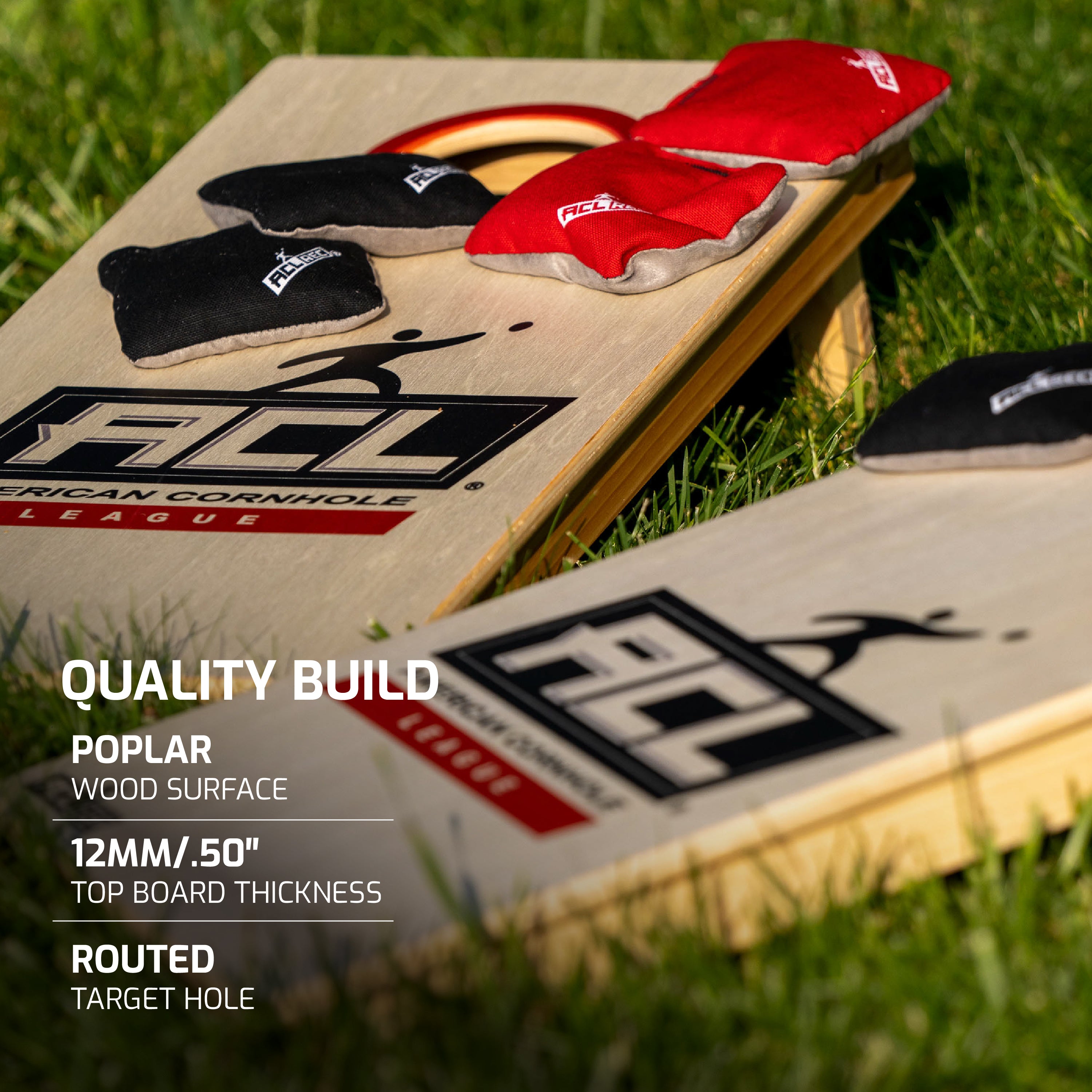 Acl Recreational Mini (2' X 1') Solid Wood Cornhole Set