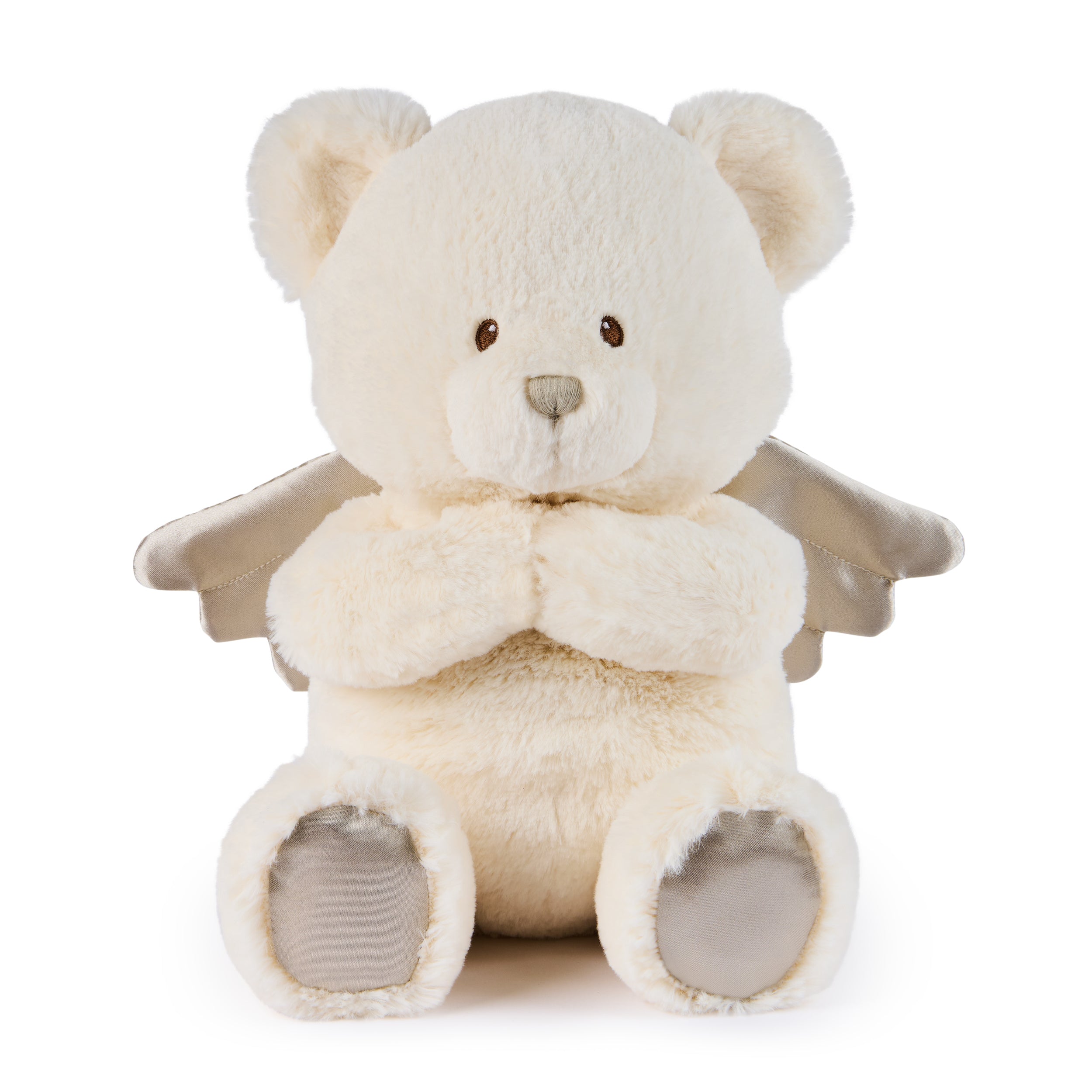 GUND Baby Angel Bear with Wings, Spiritual Teddy Bear with Chime Sound, Sensory Toy for Babies and Newborns, White, 9”