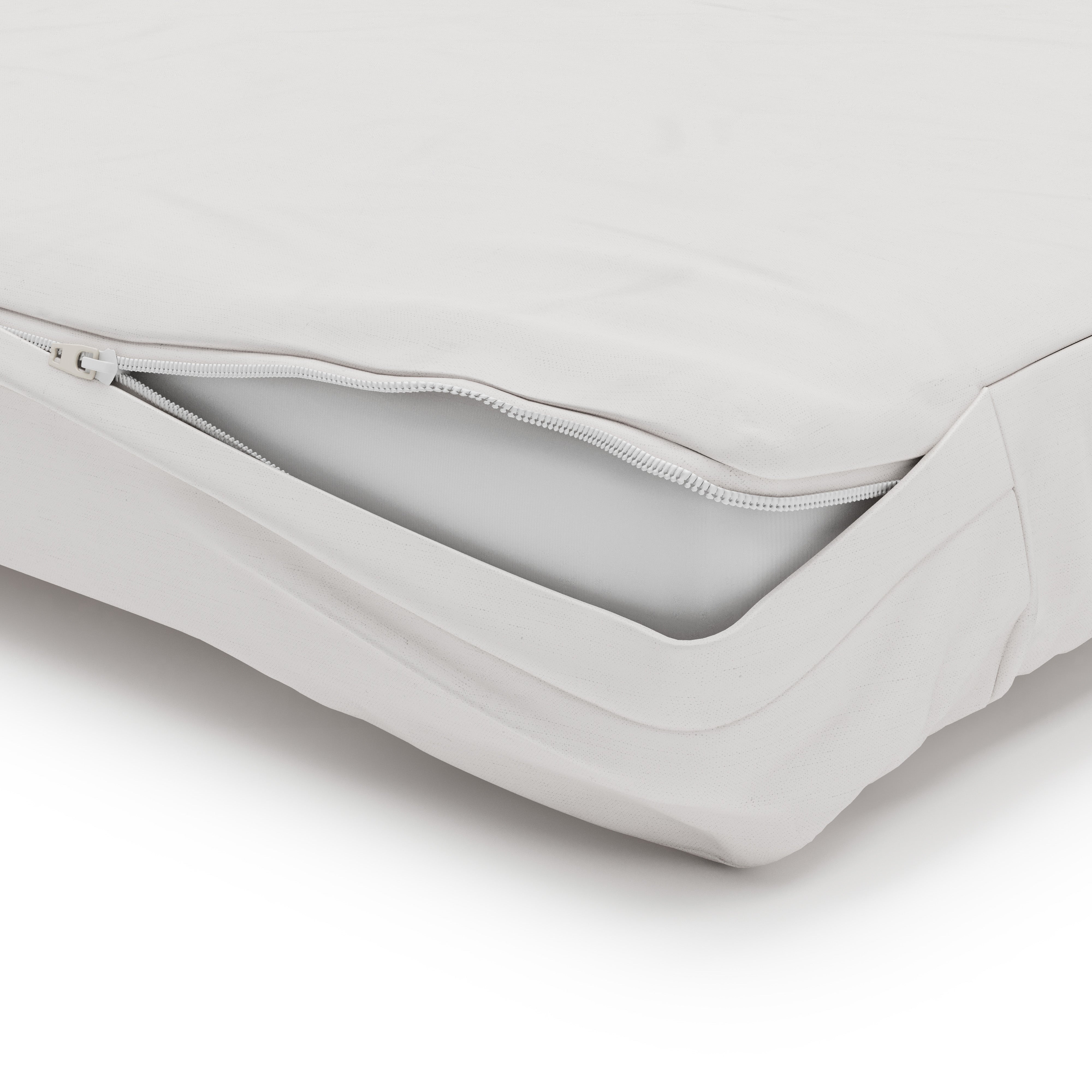 SafeFit™ Zippered Sheets - 1" Portable/Travel Yard Mattress - White 6-Pack