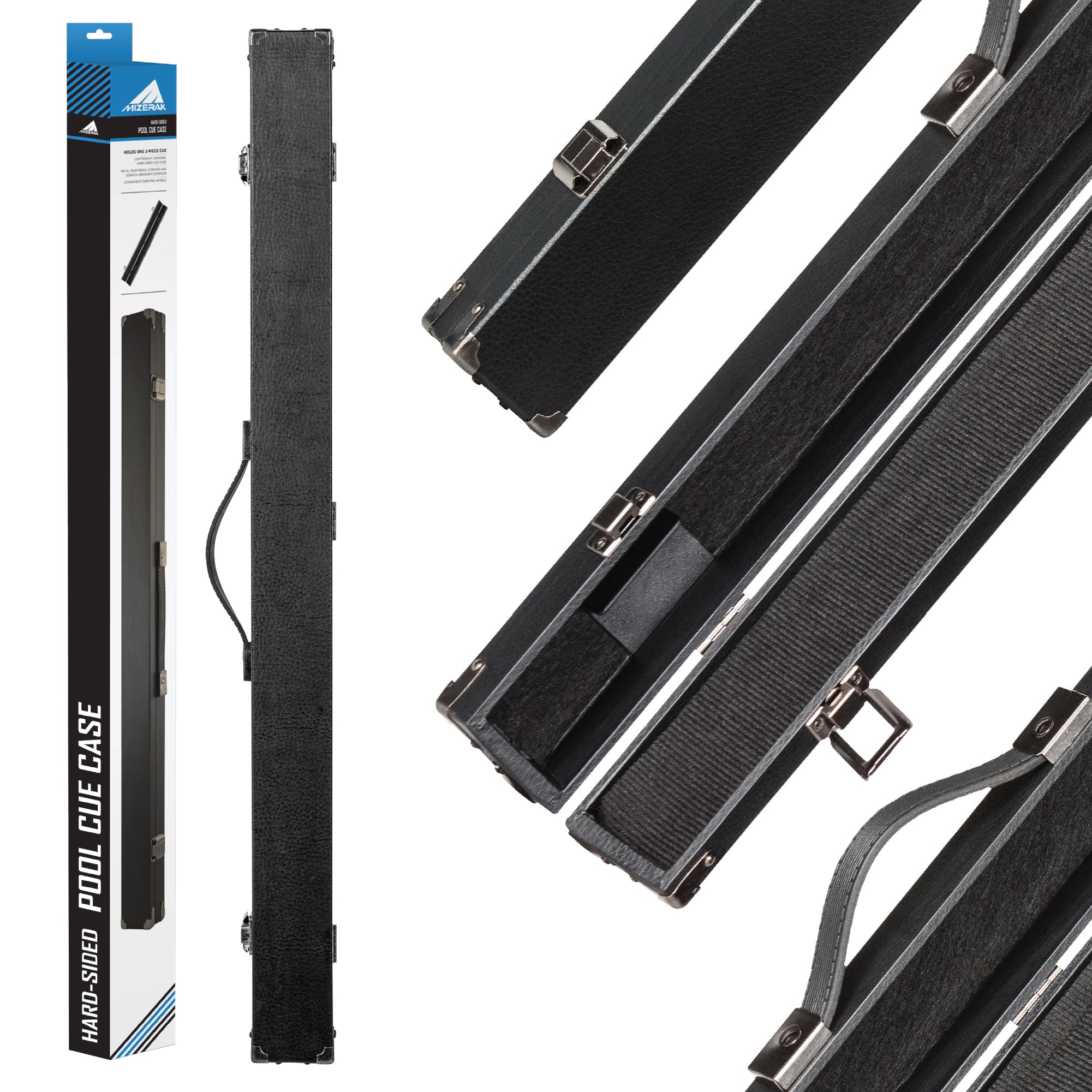 Mizerak Hard Billiard Cue Case, 2 Piece