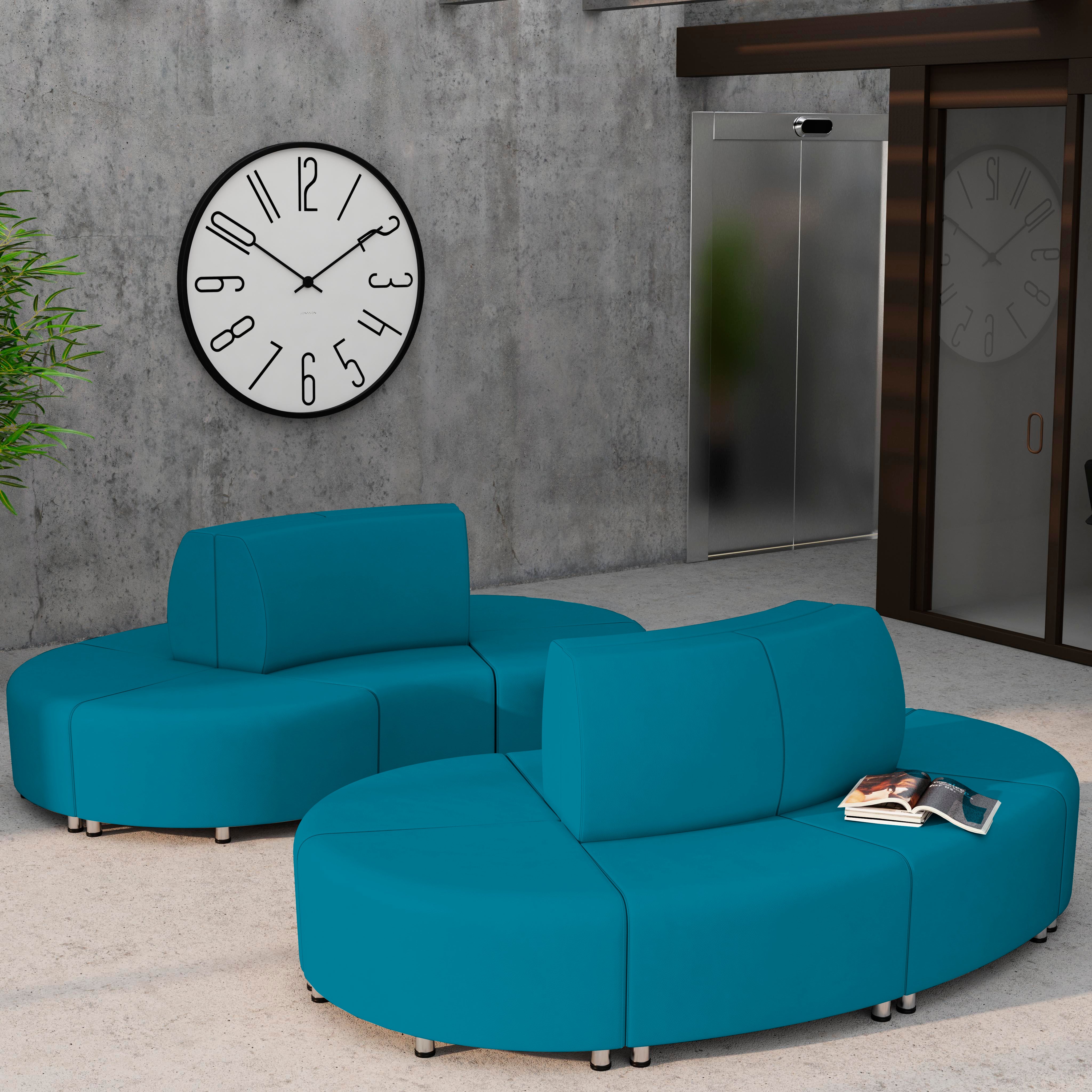 Pro Series Connect Curved Wavelet Seating, 7-Piece Set - Teal