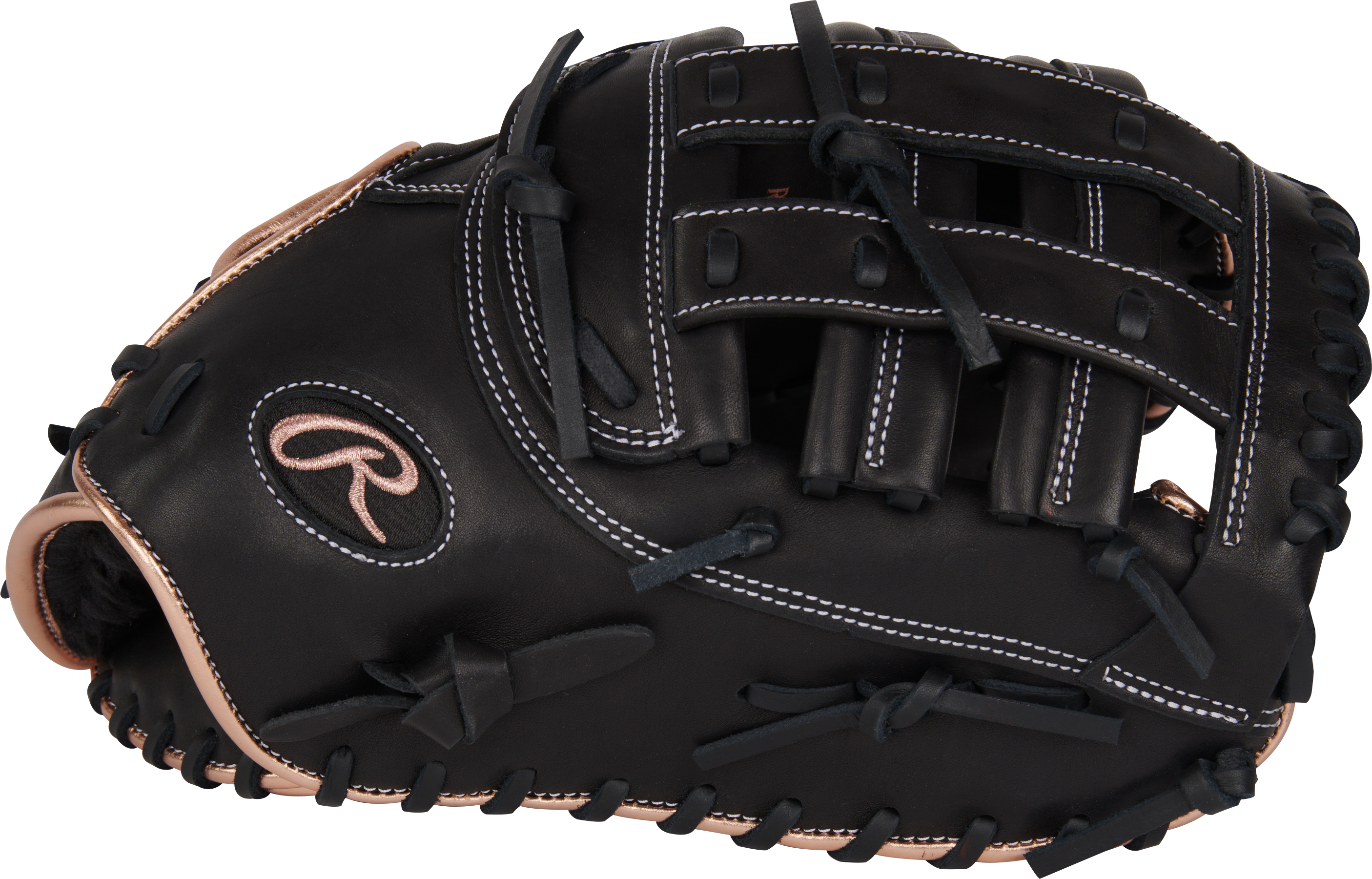 Rawlings R9 Series First Base Mitt 12.5-Inch Softball Glove - Right Hand Thrower - Black