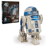 4D Build Star Wars R2-D2 Cardstock 3D Model Kit, Star Wars Gifts, Toys Desk Décor for Fans & Collectors, Adults & Teens 12+