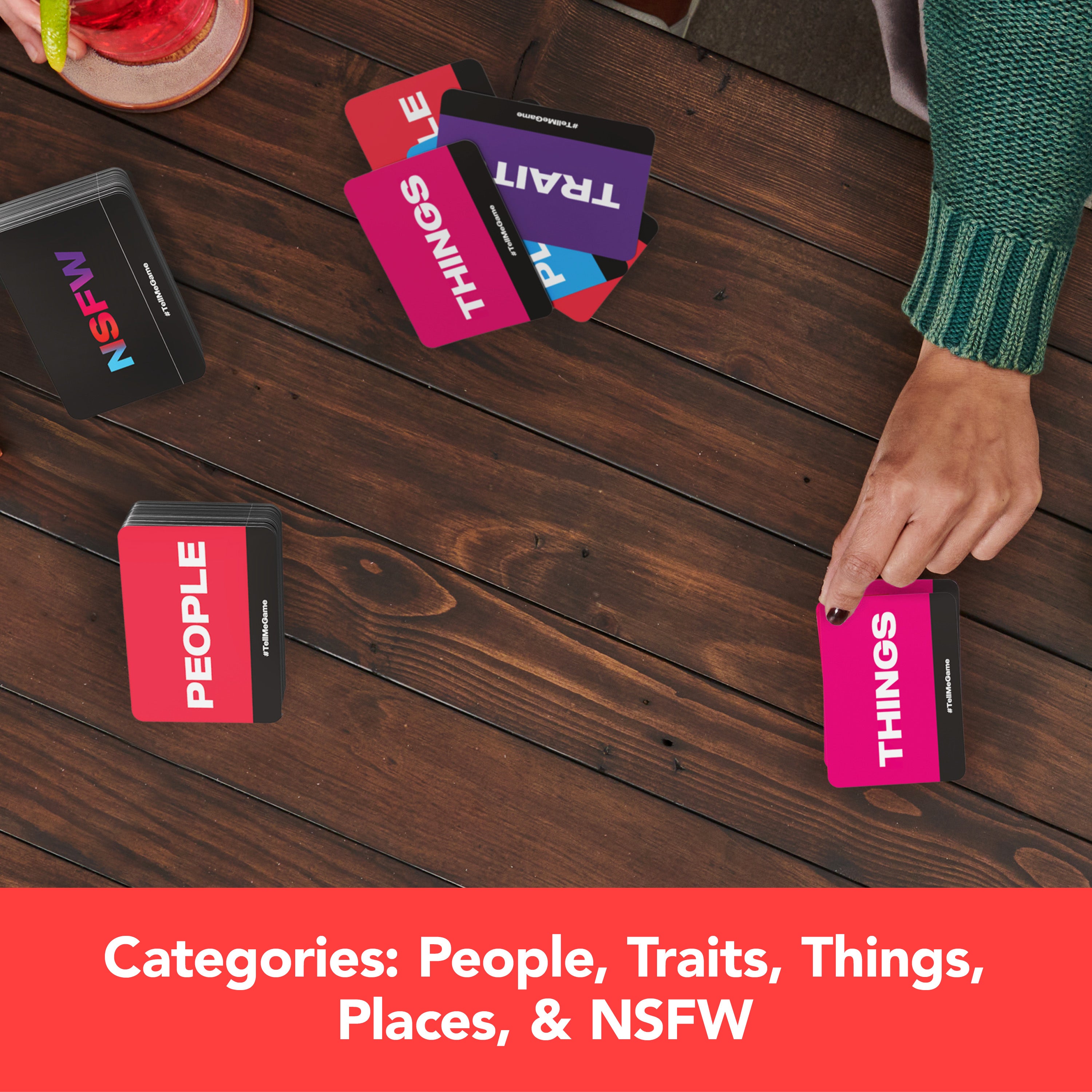 Spin Master Games, Tell Me Without Telling Me, The Viral Hit Adult Card Game, Bachelorette Party Activity, Meme Party Game, 2-10 Players, for Ages 18 & Up