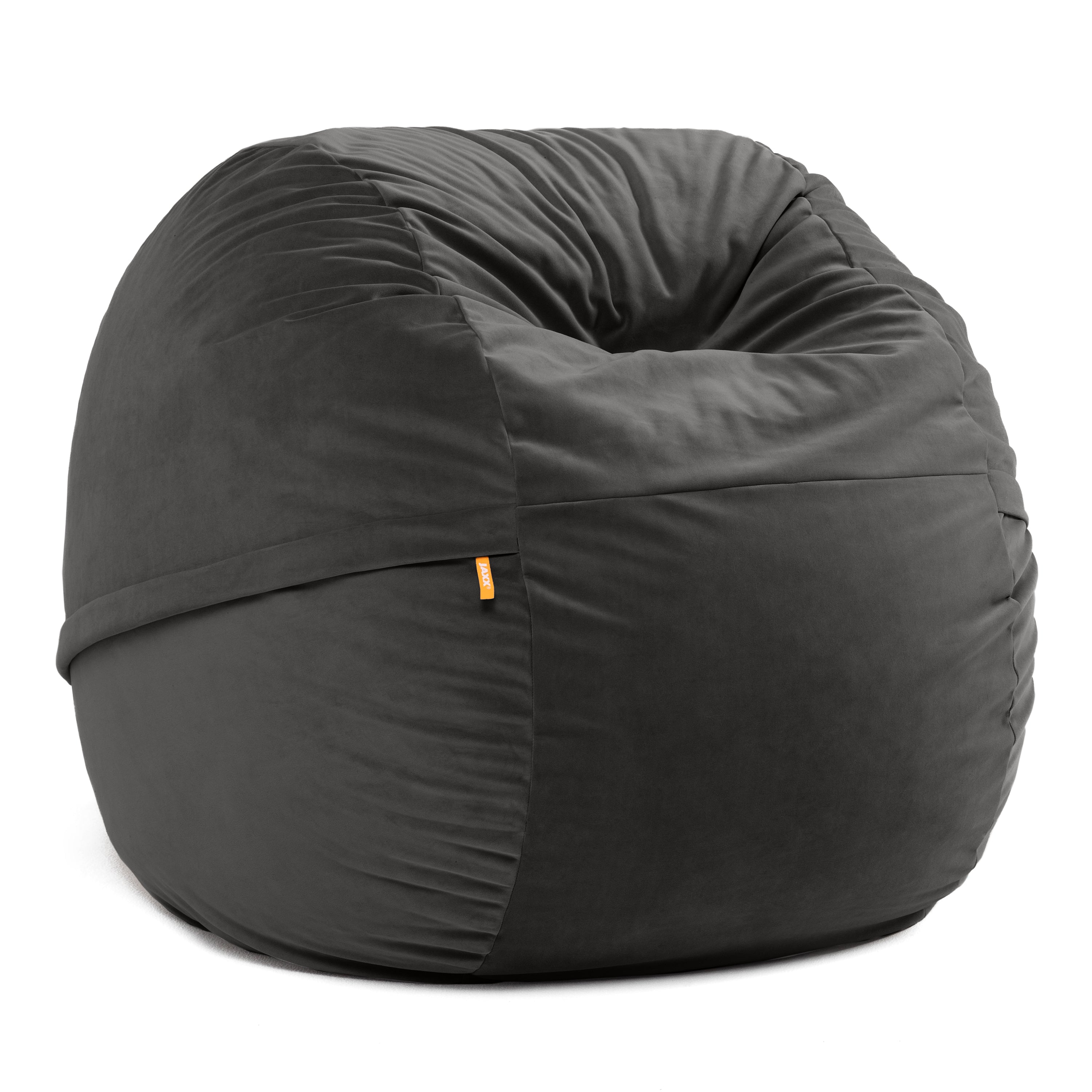 Jaxx 4 Foot Saxx - Large Round Bean Bag Chair for Adults - Lush Velvet Mauve