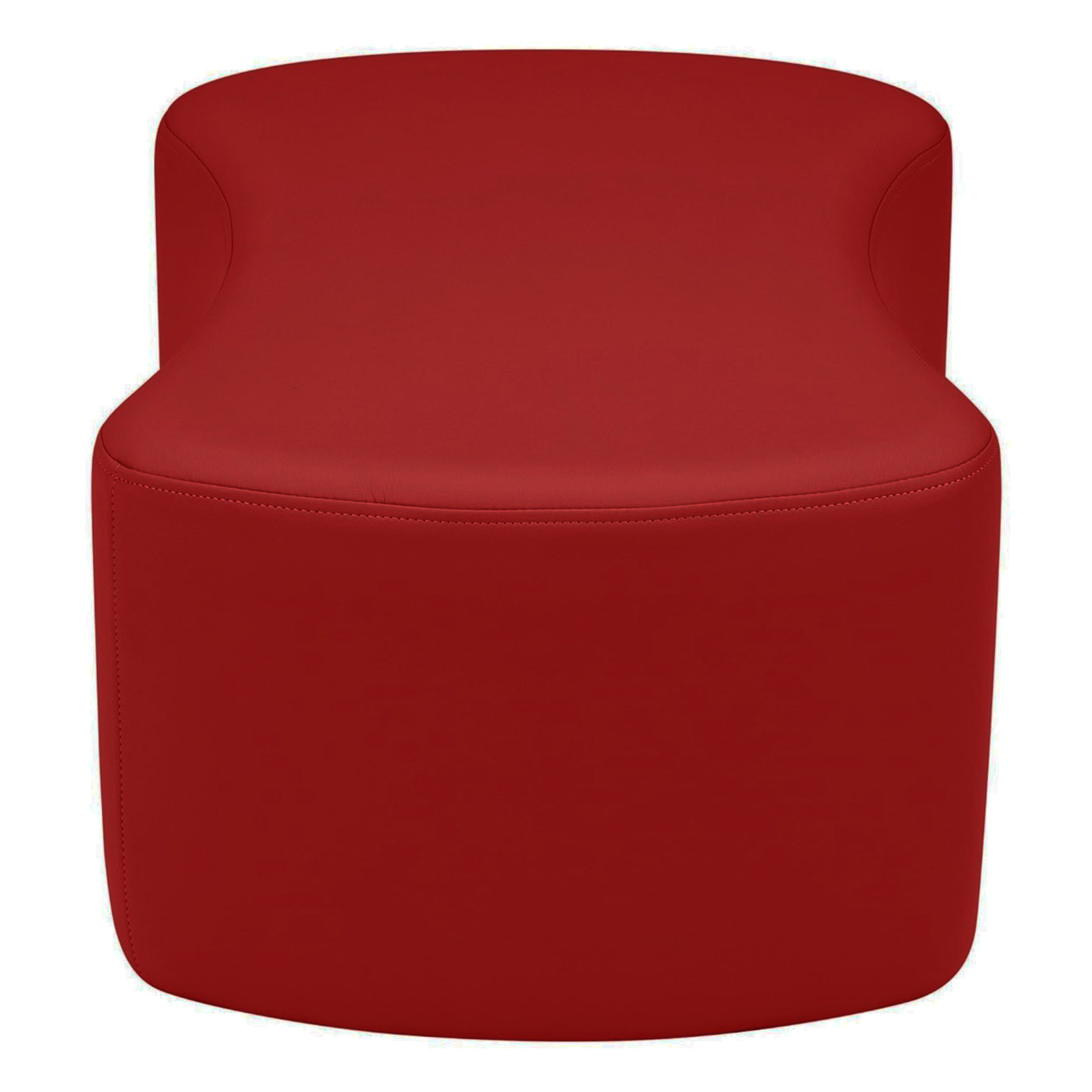Pro Series Upholstered Bowtie Ottoman, 4-Piece - Crimson