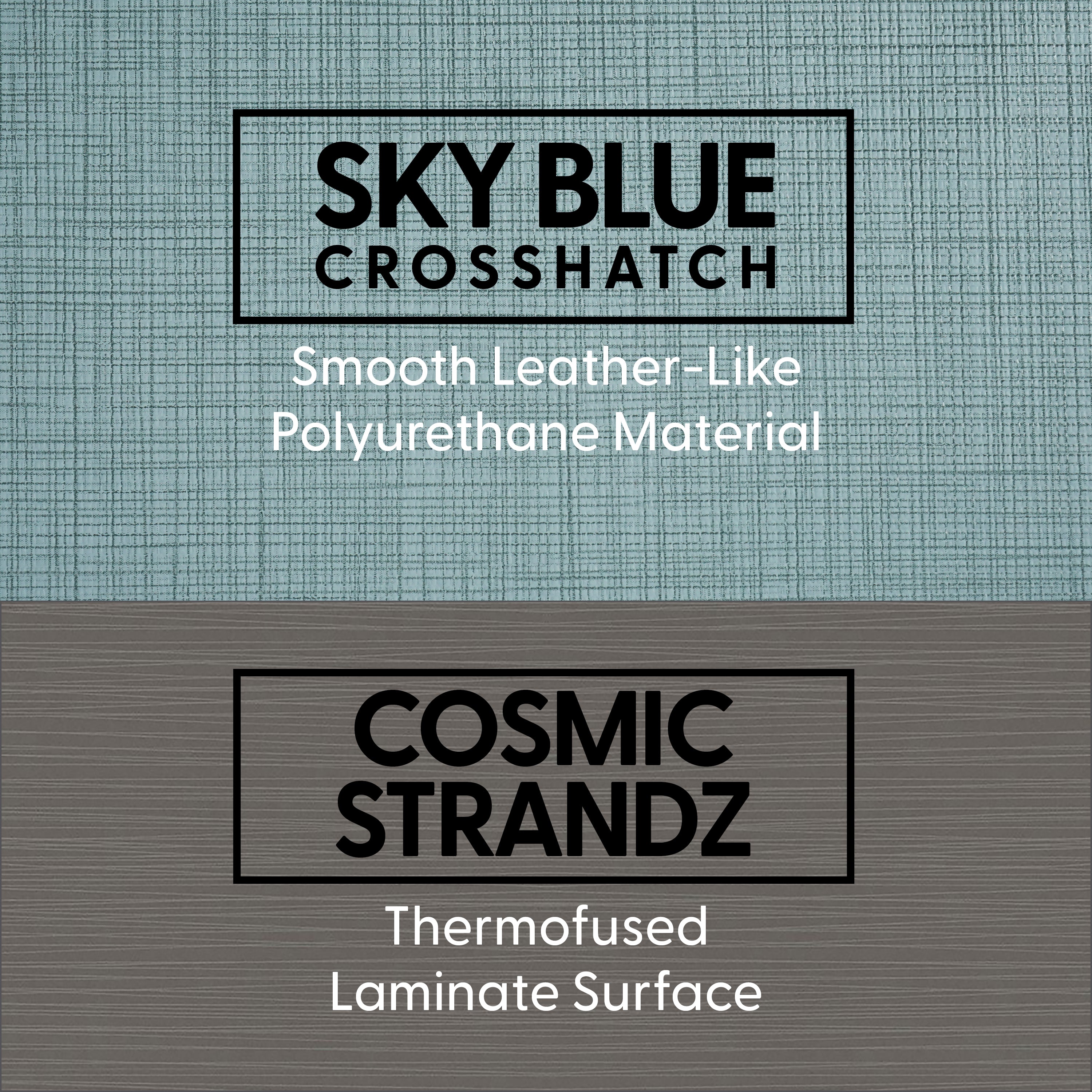 Pro Series Upholstered Common Area Sofa with Tablet - Sky Blue Crosshatch/Cosmic Strandz
