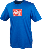 Rawlings Adult Patch T-Shirt - Small - Royal