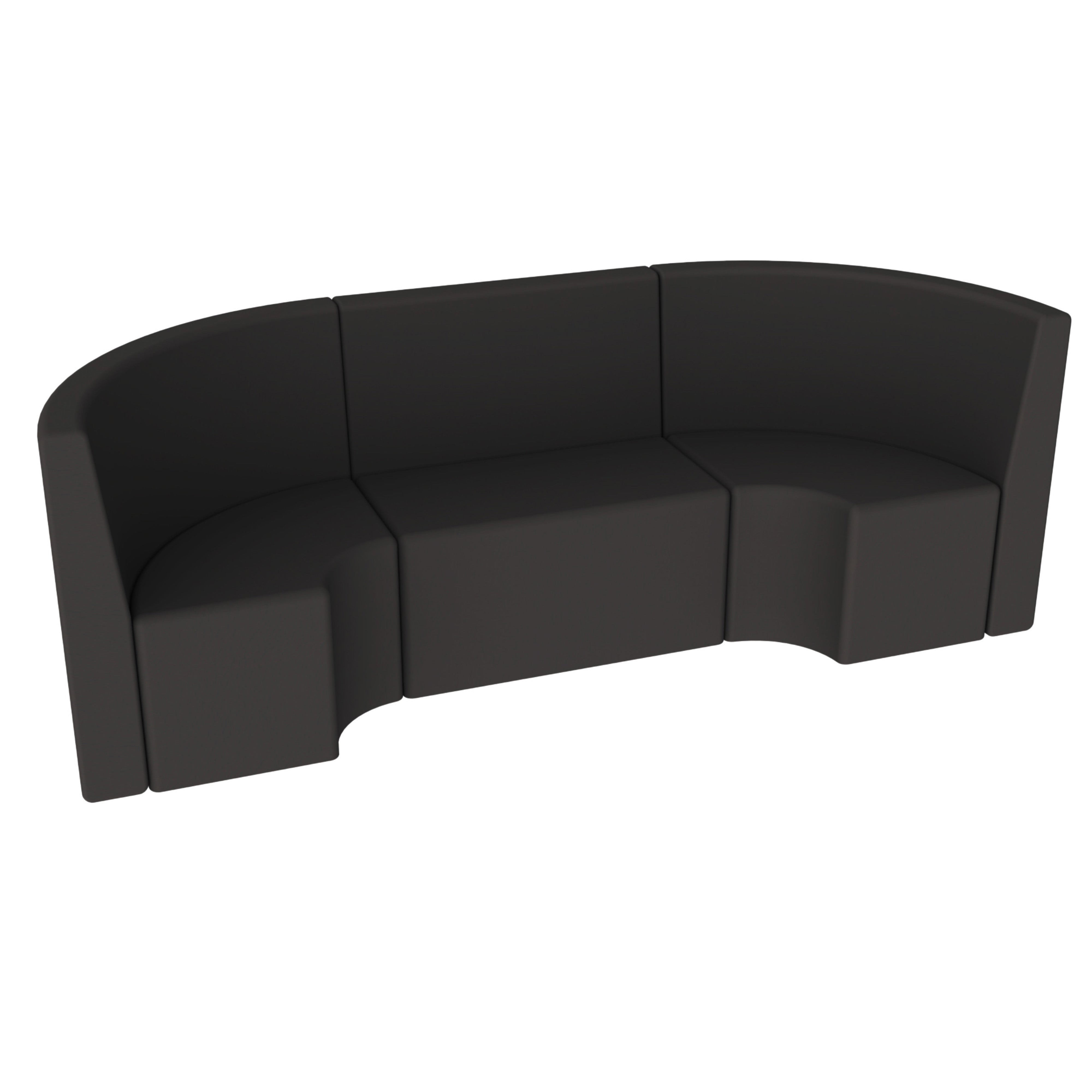Pro Series Tallback Chairs 18" Seat Height, 3-Piece Set - Black