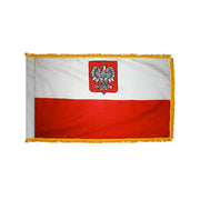 3X5 FT COL NYL-GLO POLAND W/EAGLE FRG