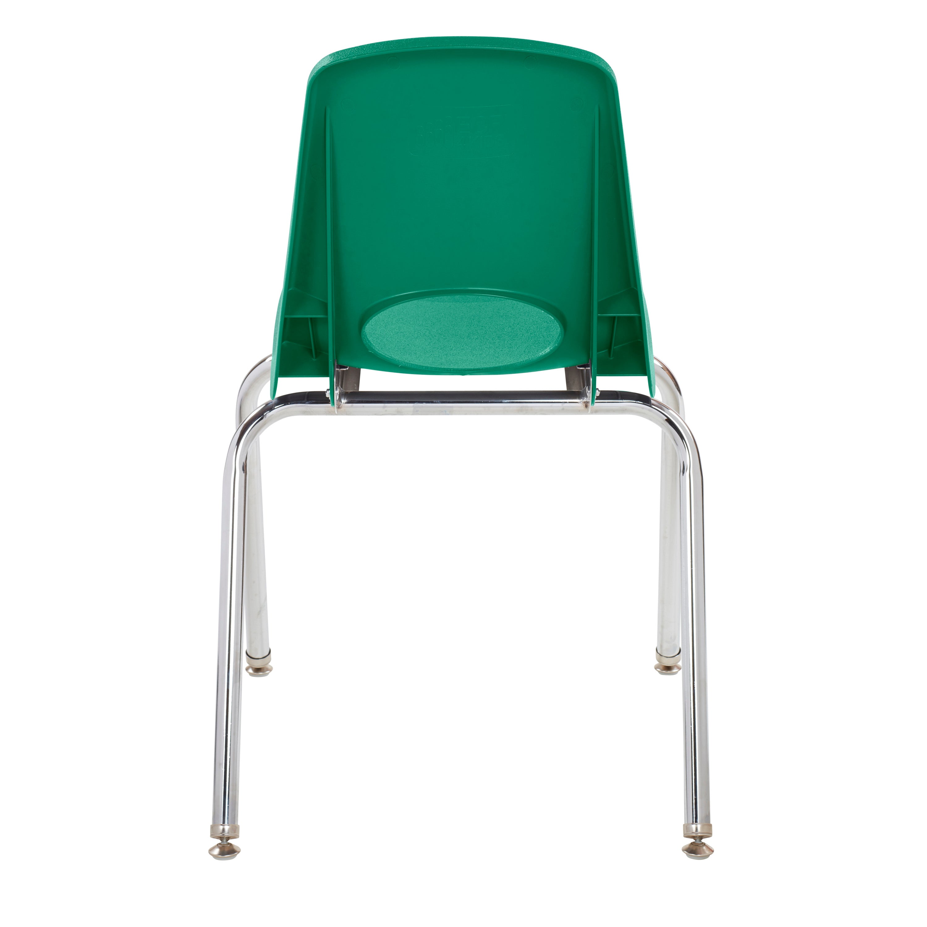 18" Stack Chair with Swivel Glides - Green