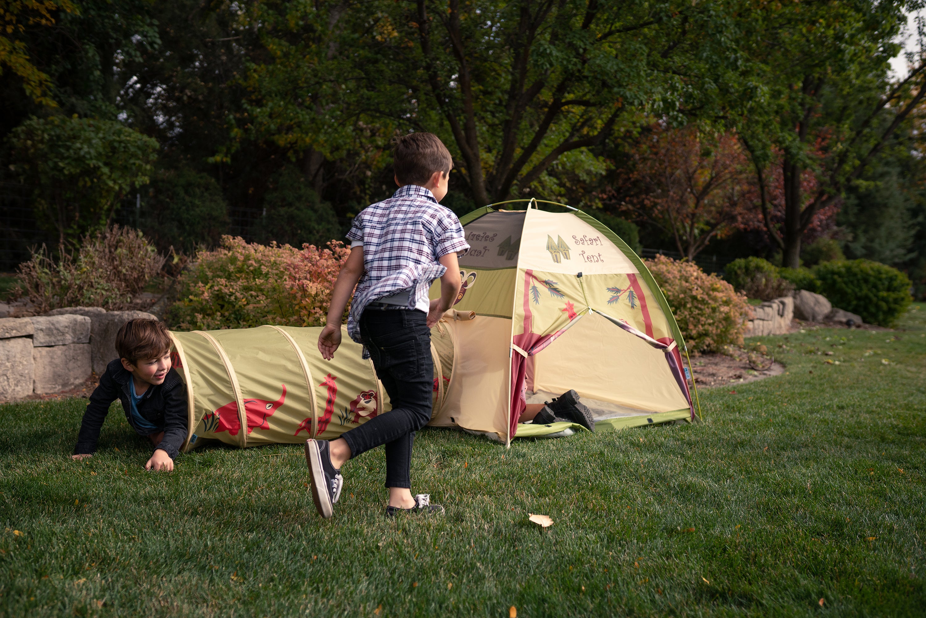 Jungle Safari Tent and Tunnel Combo