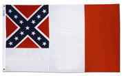 Third Confederate Flag 3x5 ft. Nylon Dyed Design