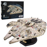4D Build Star Wars Millennium Falcon 3D Model Kit, Star Wars Gifts, Toys Desk Decor for Fans & Collectors, Adults & Teens 12+