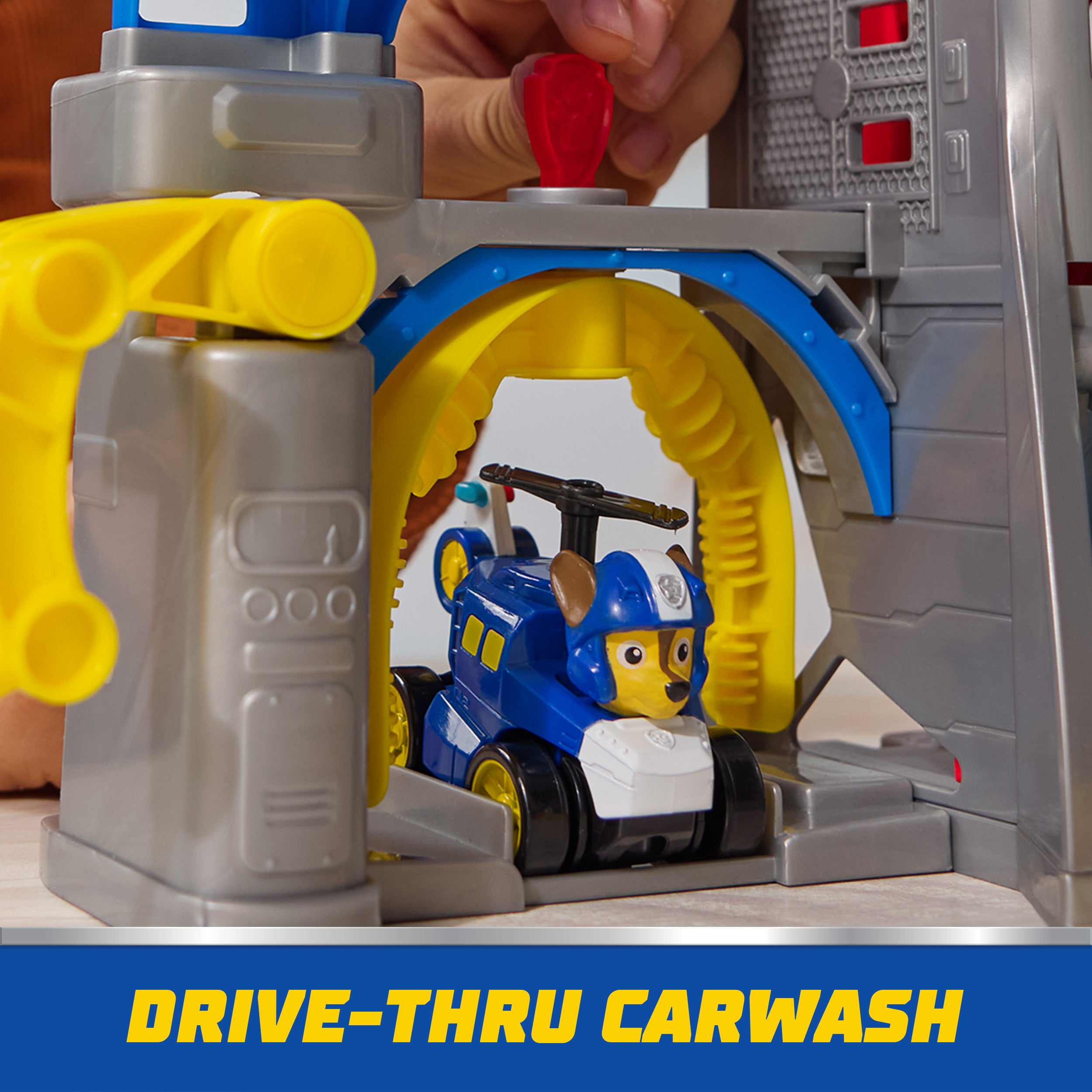 PAW Patrol: Air Rescue, Pup Squad Adventure Bay Airport Playset, with Chase Toy Car & PAW Patrol Vehicle Launcher, Kids Toys for Boys and Girls 3+