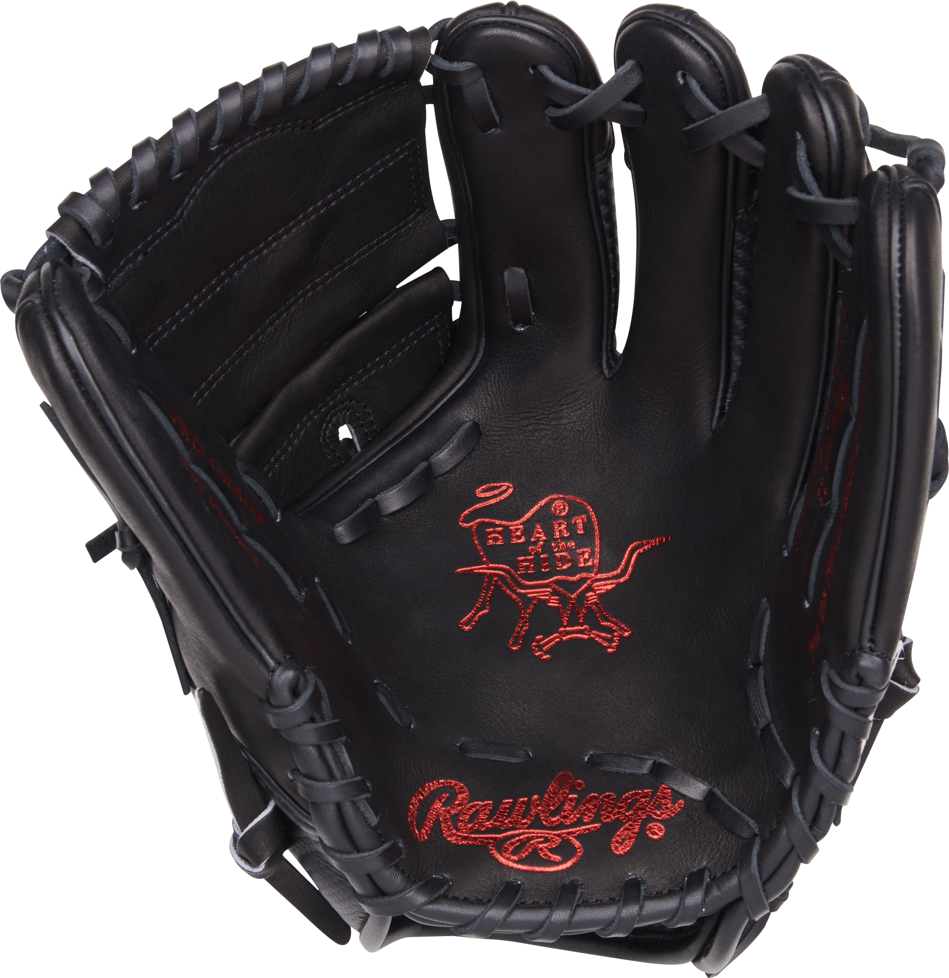 Rawlings Heart Of The Hide Series 11.75-Inch Baseball Glove - Right Hand Thrower - Black