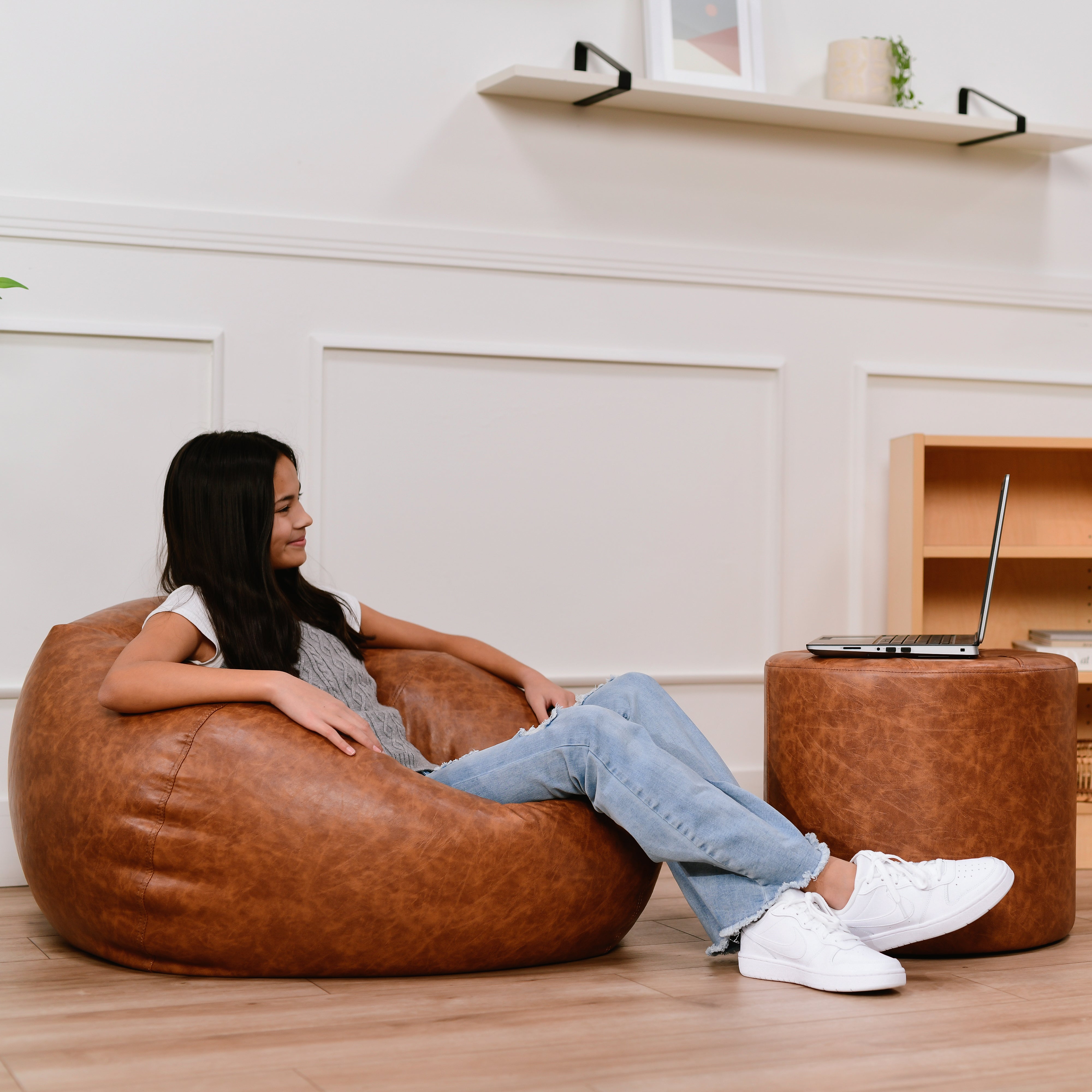 Rustic Classic 35" Standard Bean Bag - Hazelnut