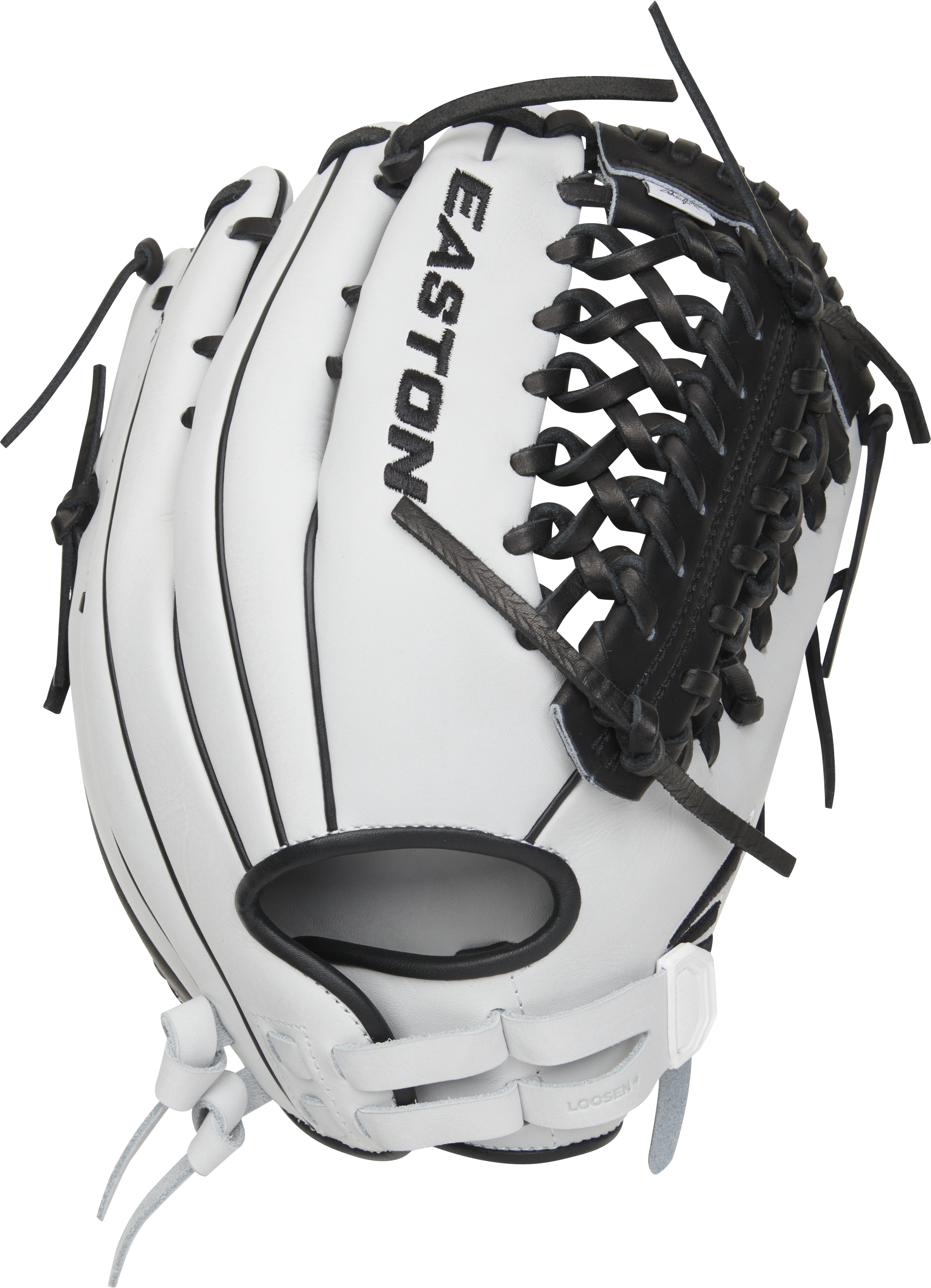 Easton Professional Collections Signature Series Haylie Mccleney 12.75-Inch Softball Glove - Right Hand Thrower - White/Black