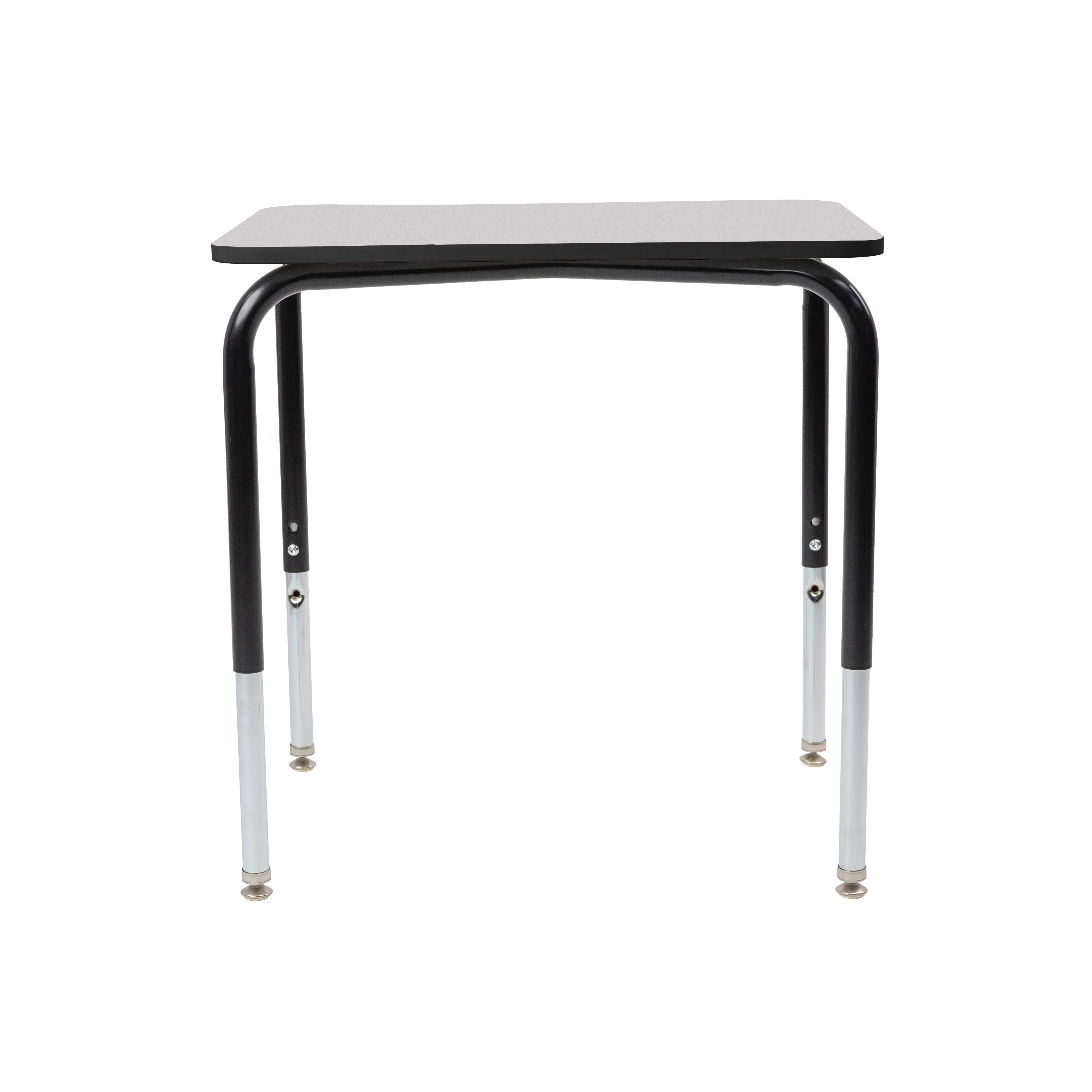 18" x 24" Belly Curve Open Front Desk, 2-pack - Gray/Black