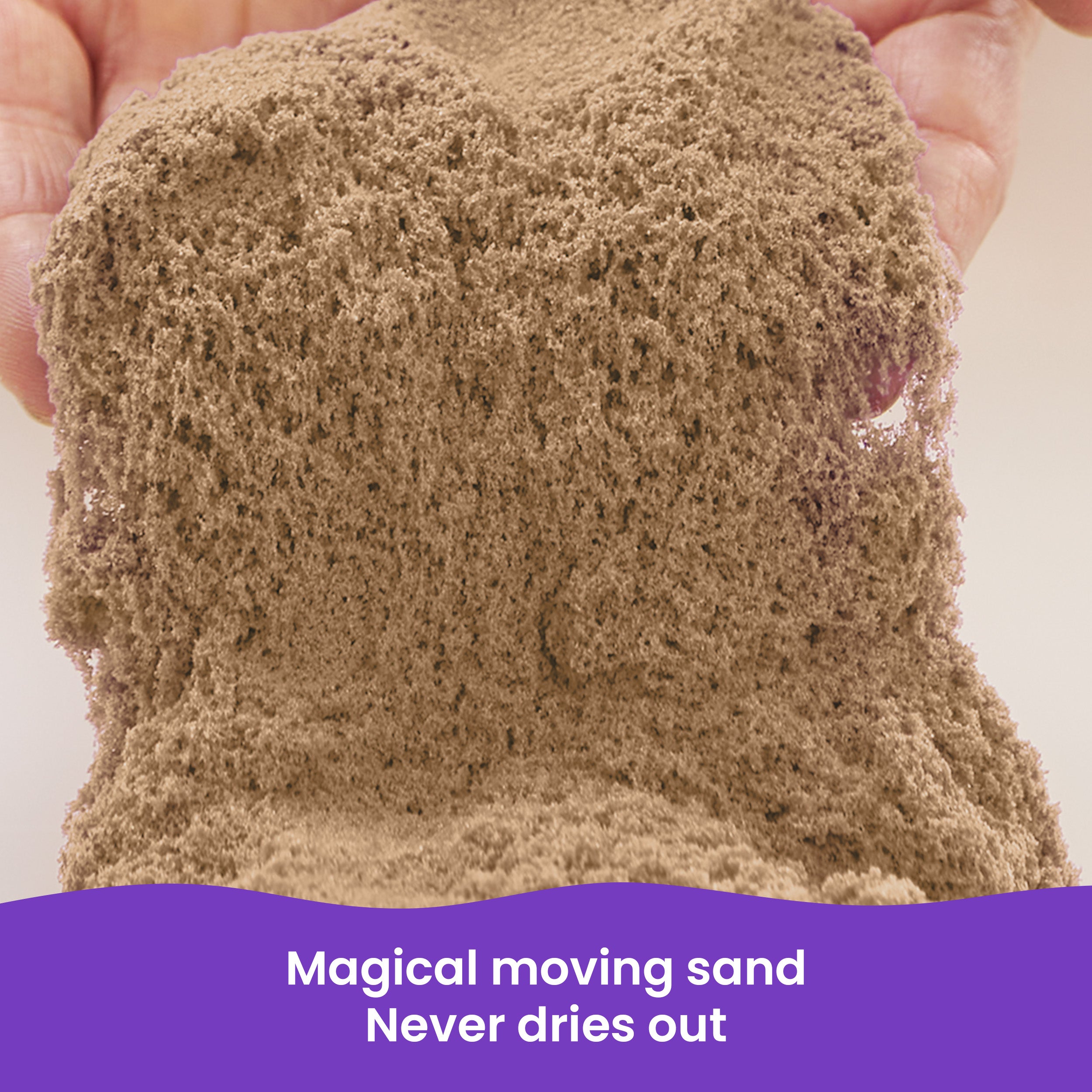 Kinetic Sand, 3lbs Beach Play Sand, Moldable Sensory Toys for Kids, Resealable Bag Packaging May Vary, for Ages 3 and up