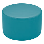 Pro Series Upholstered Round Ottoman 12" Height - Teal