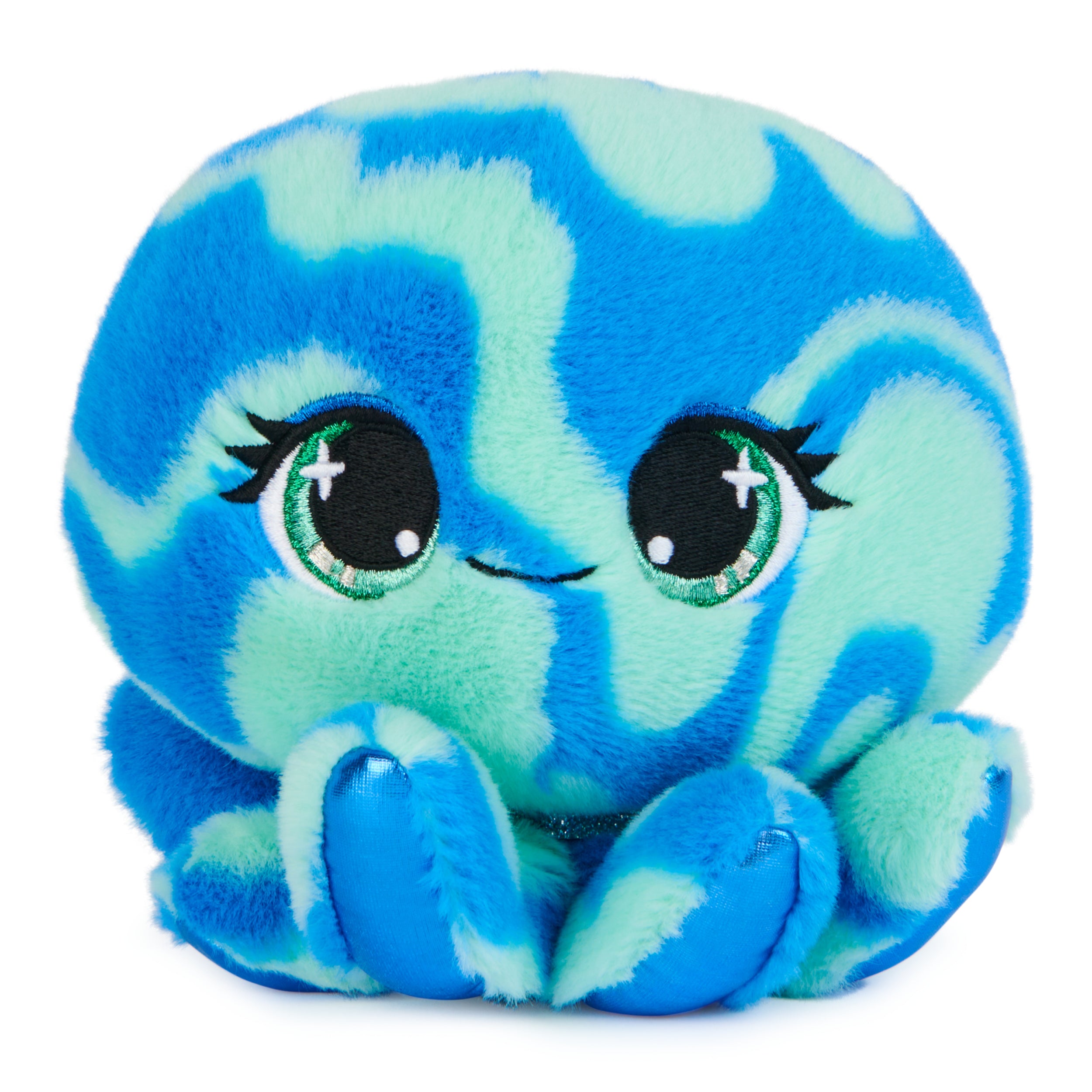 P.Lushes Designer Fashion Pets Marina Coves Premium Octopus Stuffed Animal, Blue and Green, 6”