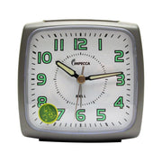 Impecca Bell Alarm Clock, Metallic Grey