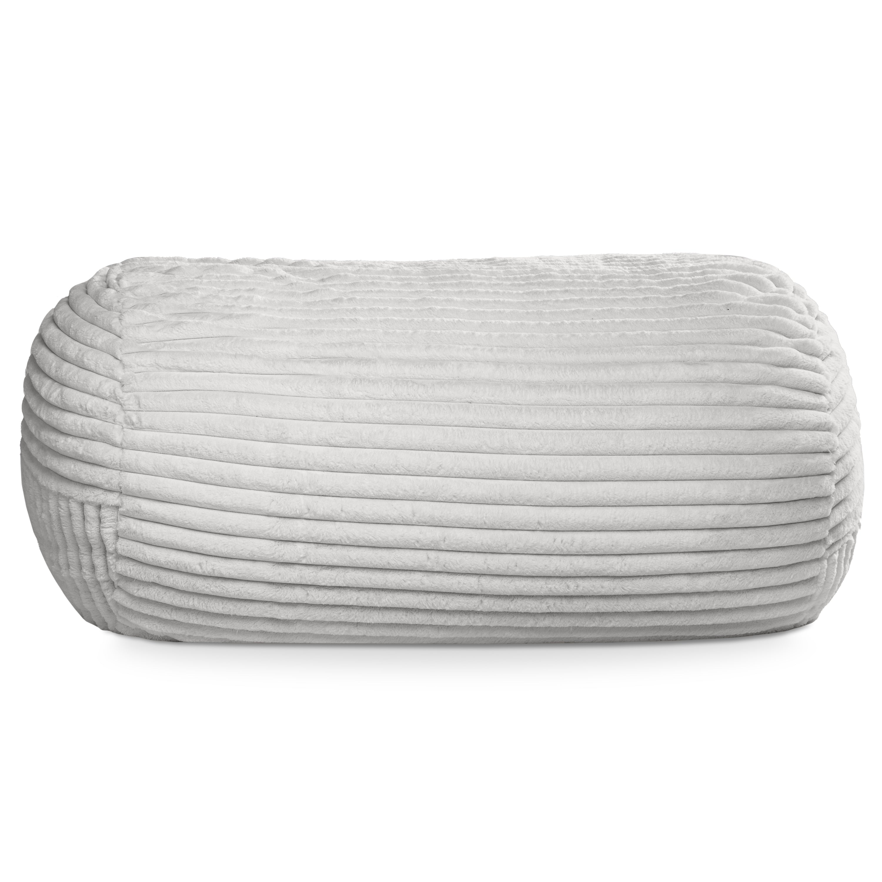 Jaxx Grand Lounger 7 Foot Bean Bag Sofa - Grey Mondo Fur