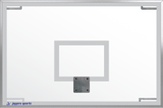 Backboard -  Tempered Glass - Rectangular (72 in.W x 48 in.H) (Indoor)