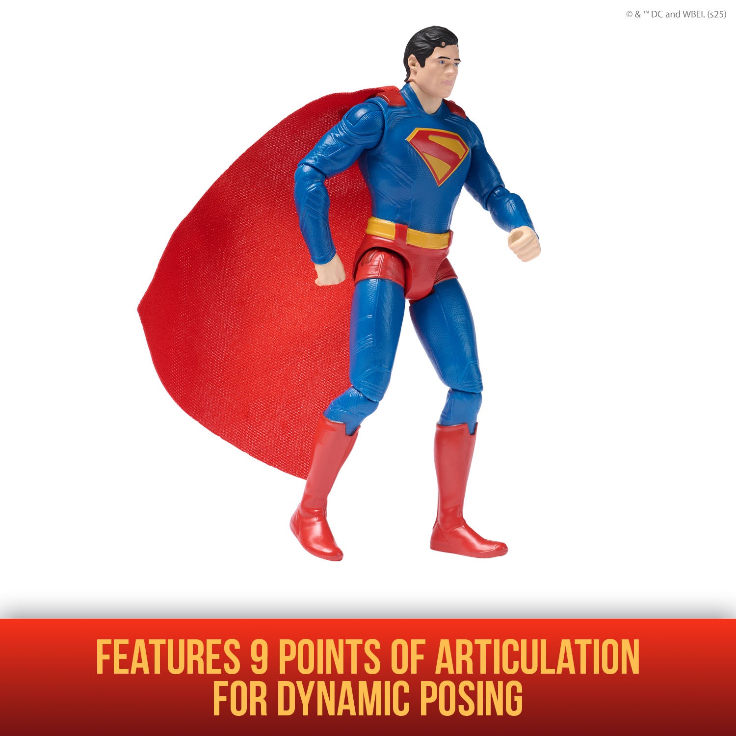 DC Comics, SUPERMAN 6-Inch Action Figure, Authentic SUPERMAN Movie Styling, Super Heroes Kids Toys For Boys and Girls Ages 4 and Up